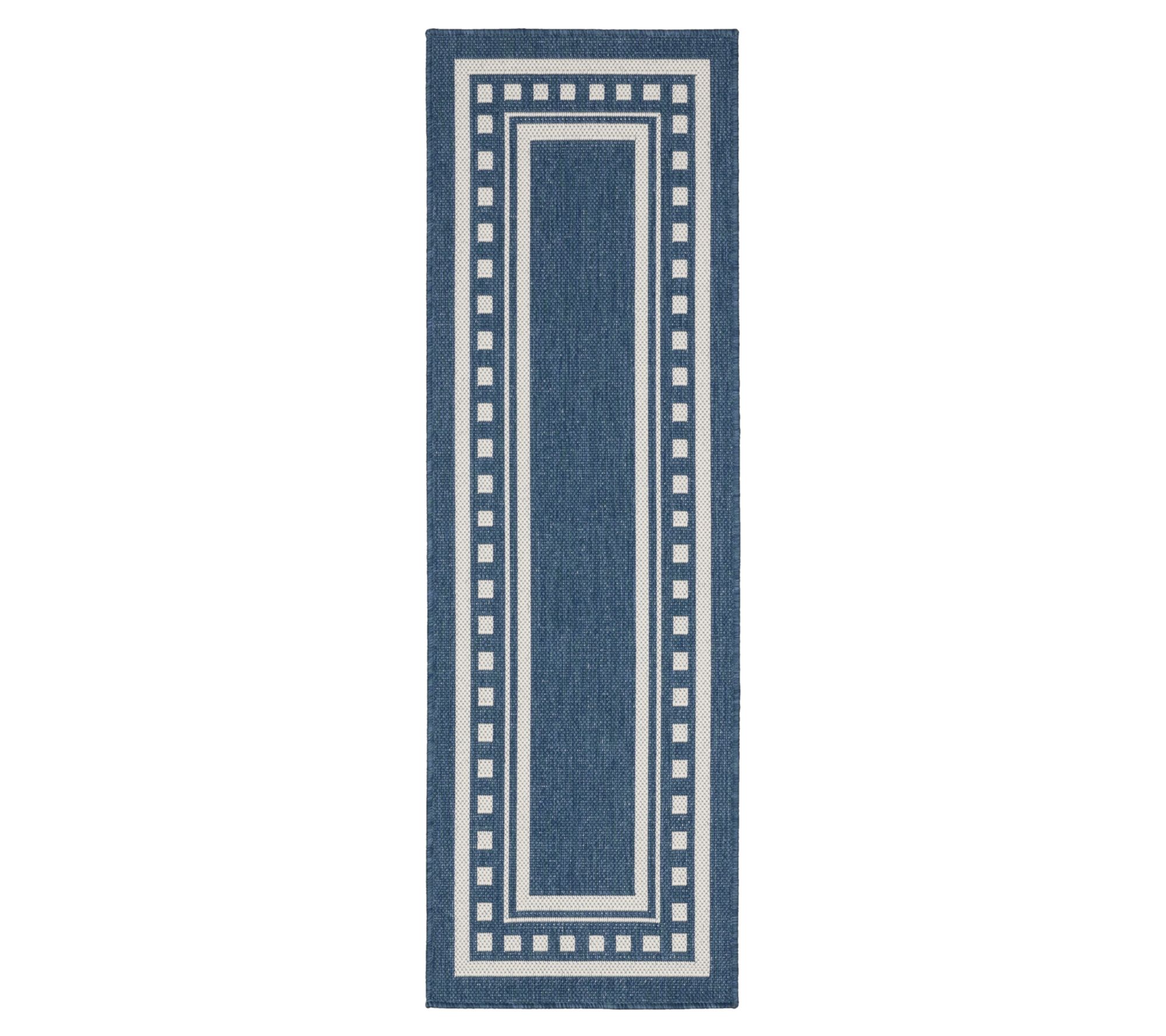 Veranda Living Dot Border Reversible 20" x 60" Rug