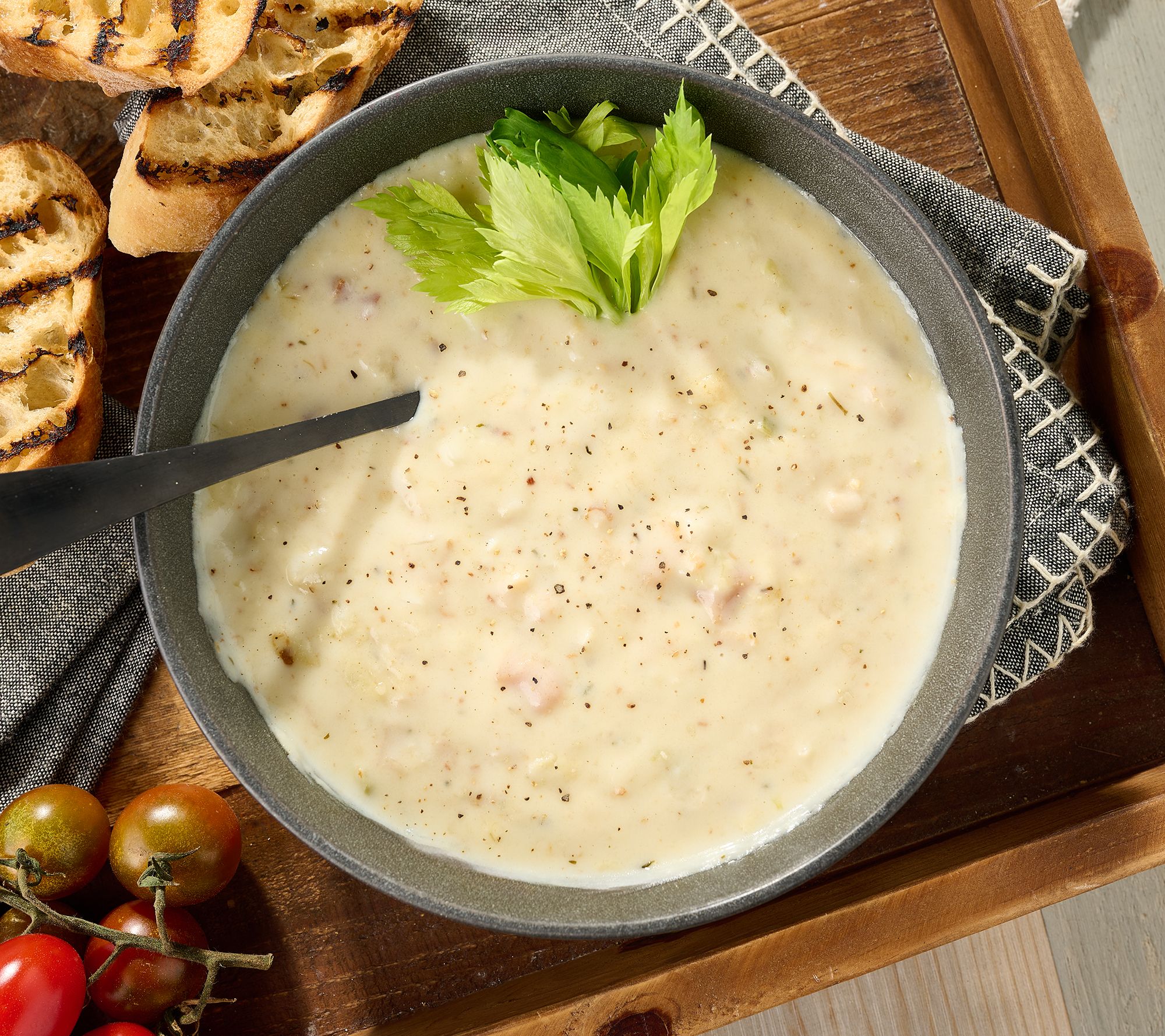 Pike Place (2) 2lb Famous New England Clam Chowder or Seafood Bisque