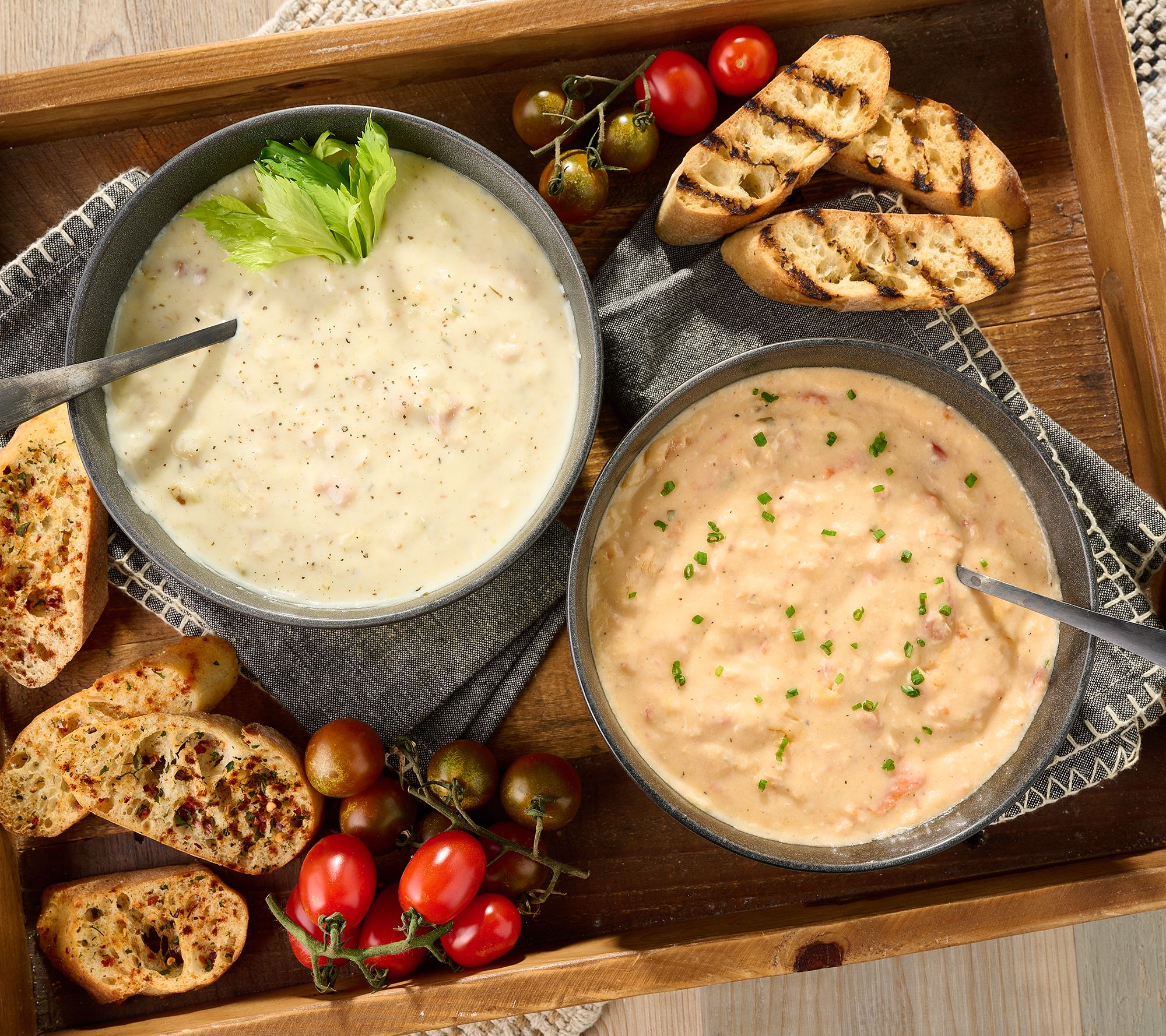 Pike Place (2) 2lb Famous New England Clam Chowder or Seafood Bisque