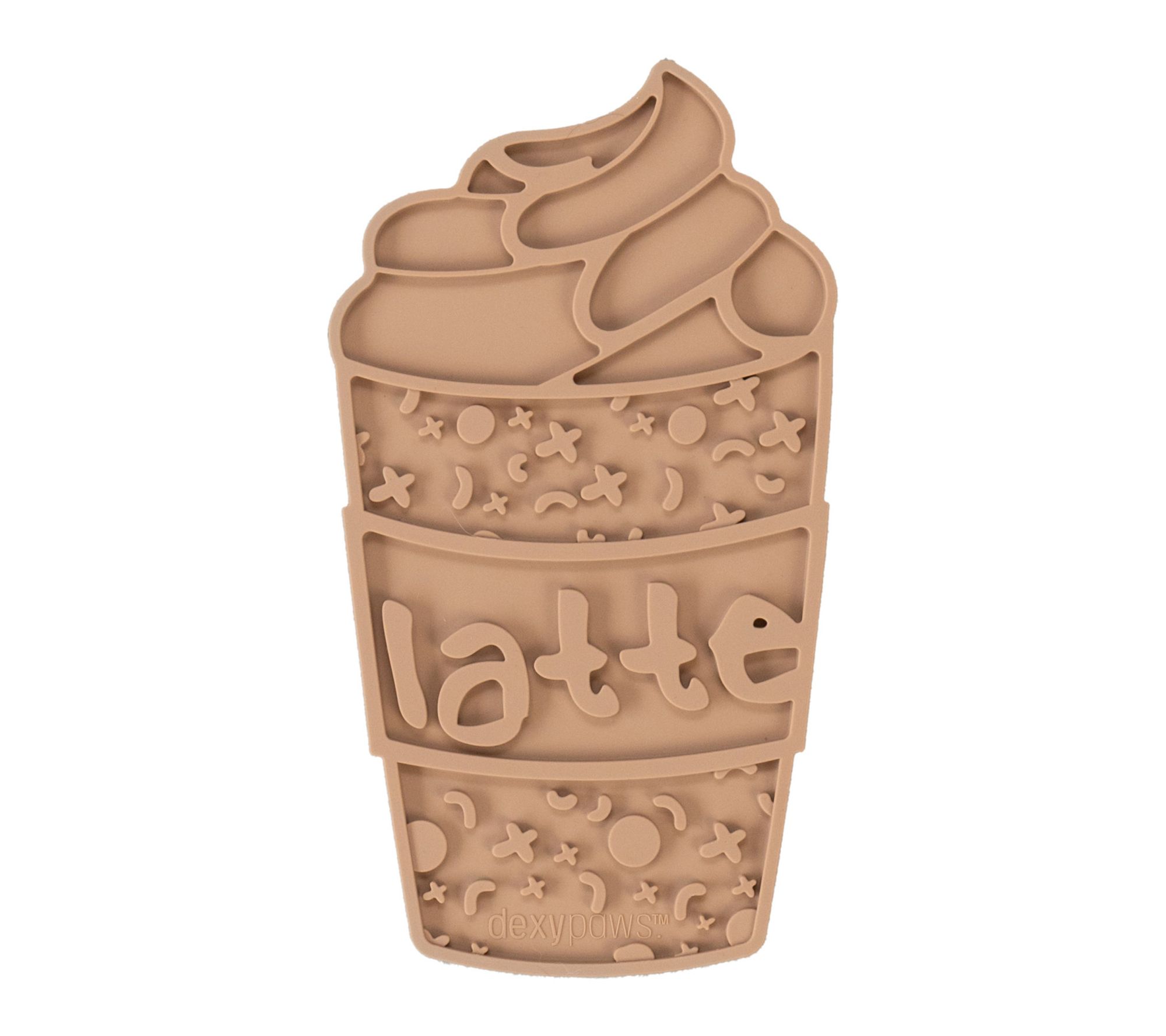 Dexypaws Enrich ment Lick Mat, Grooved Dog Fee ding Pad