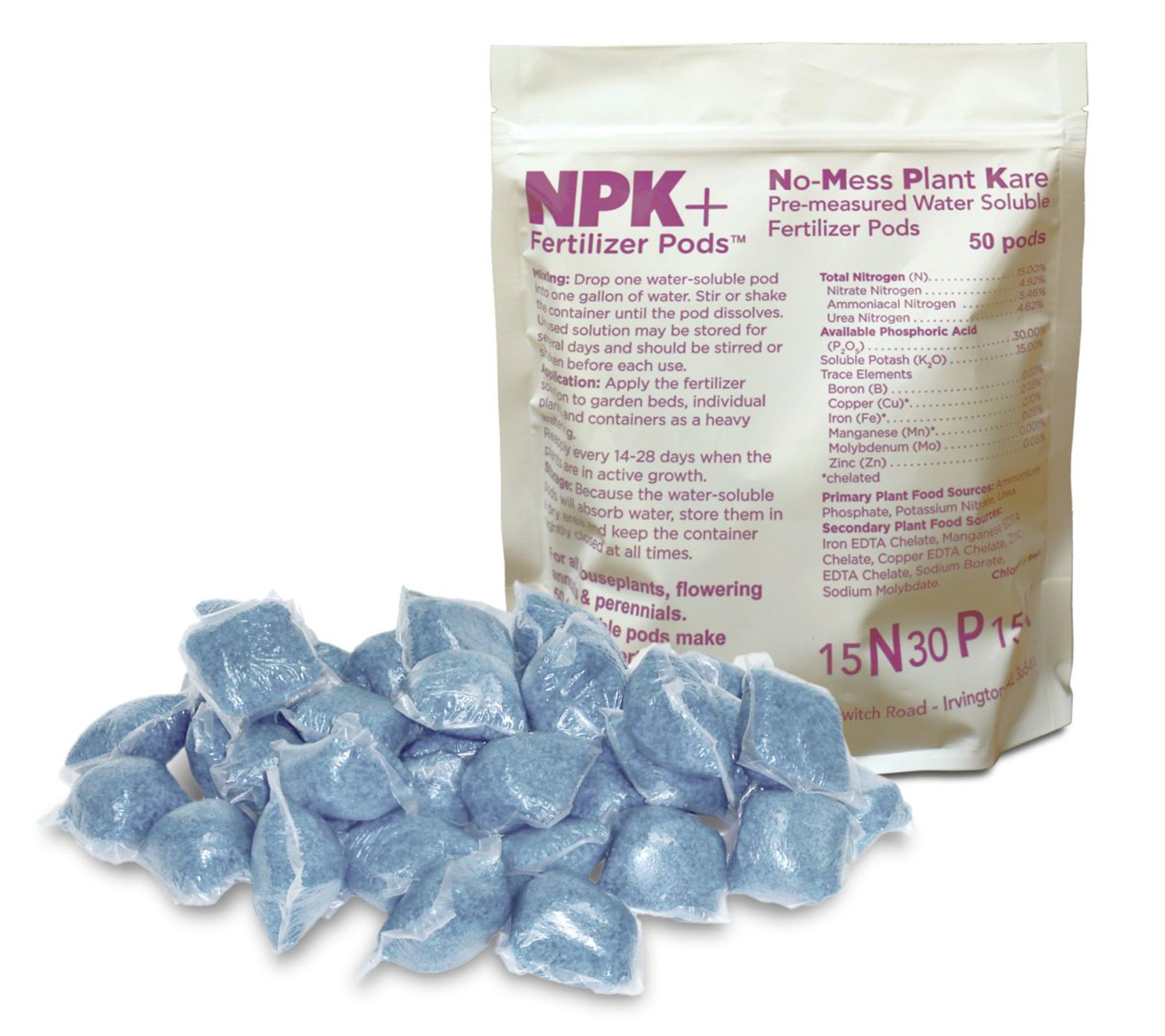 NPK+ 50-Piece All Purpose Bloom Booster Fertilizer Pods
