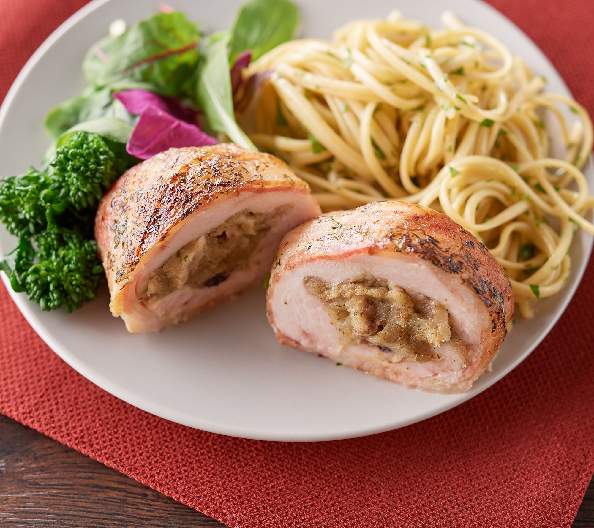 Corky's BBQ (4) 8oz Bacon Wrapped Stuffed Turkey Breast AutoDelivery