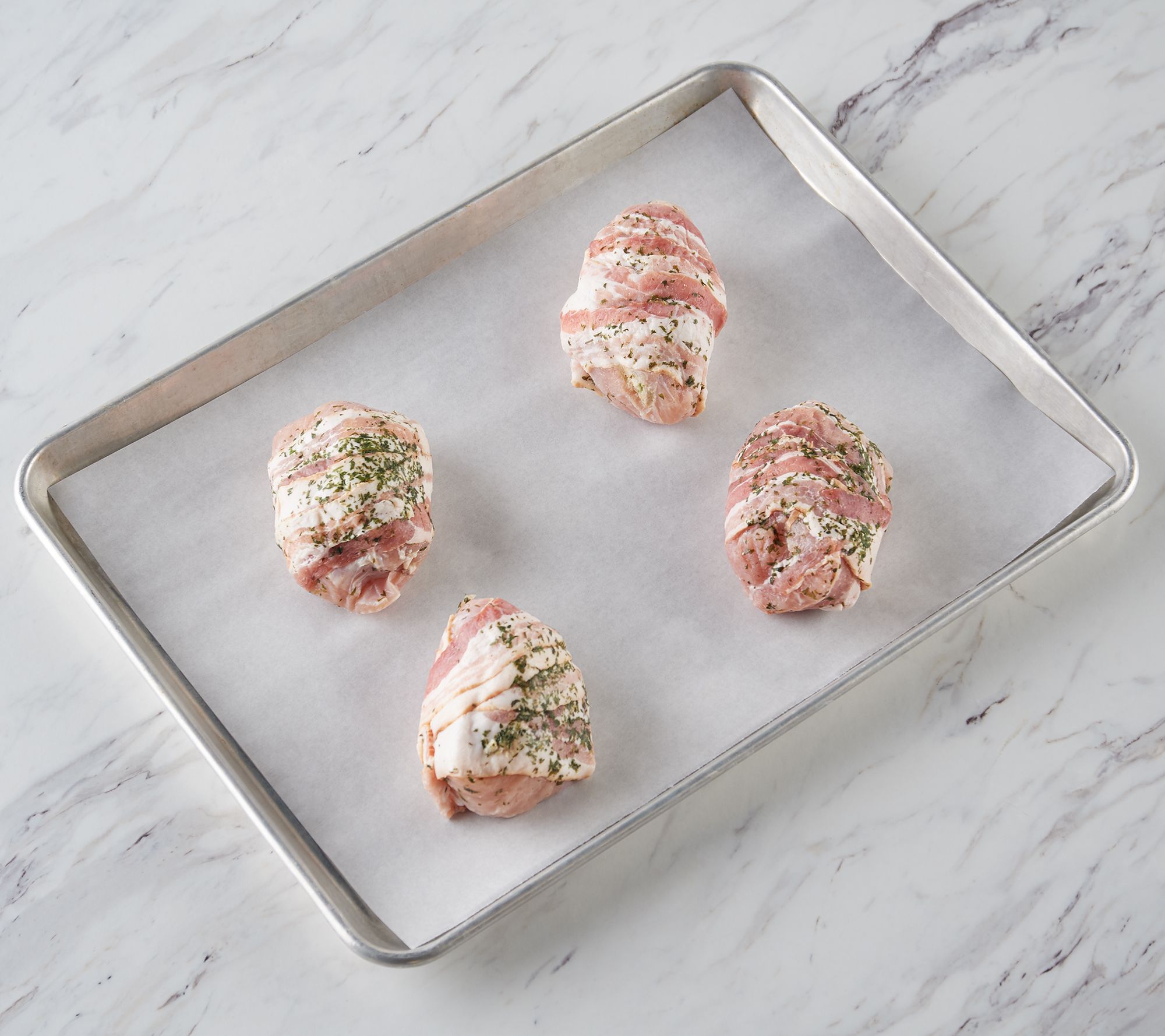 Corky's BBQ (4) 8oz Bacon Wrapped Stuffed Turkey Breast AutoDelivery