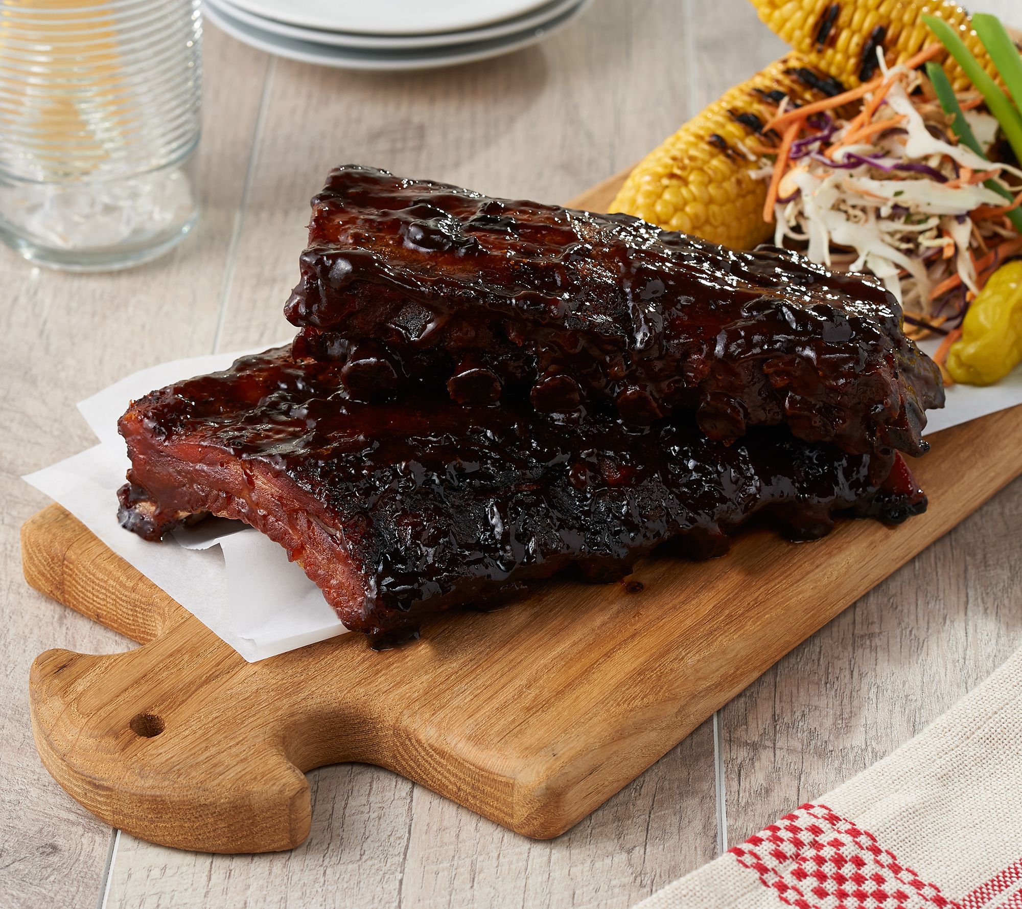 Corky's BBQ (2) 2lb Baby Back Ribs w/ Original BBQ Sauce