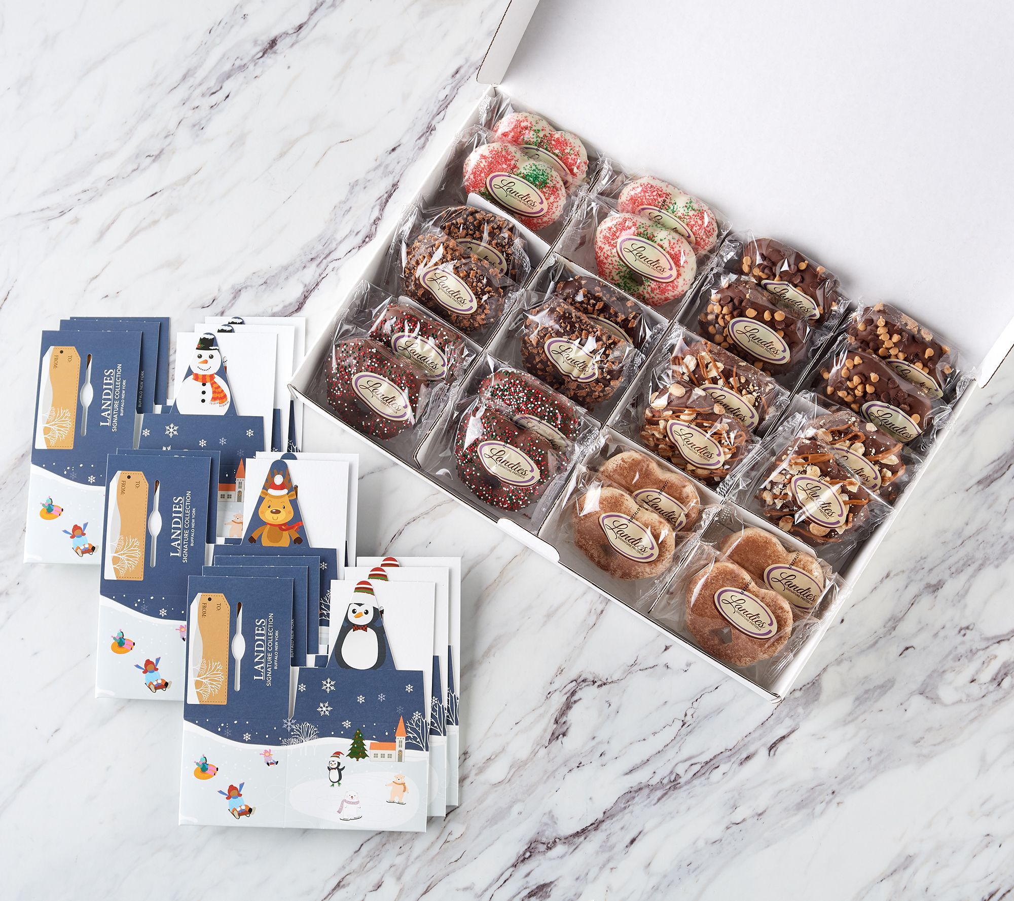 (QVC) Landies Candies 24Piece Holiday Stuffed Pretzels Collection