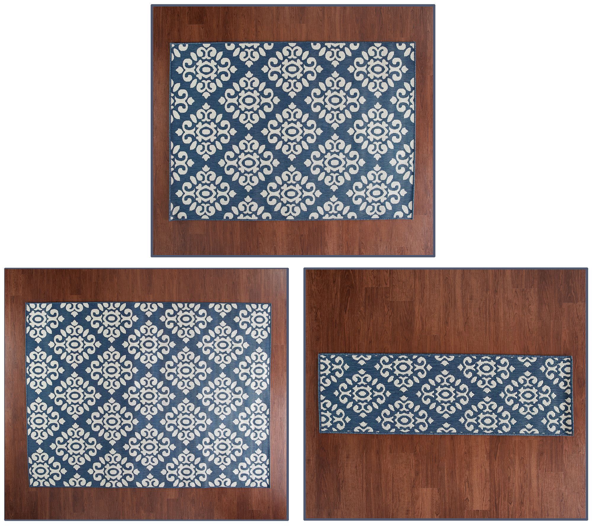 Veranda Living Diamond Tile In/Outdoor Reversible Rug Collection