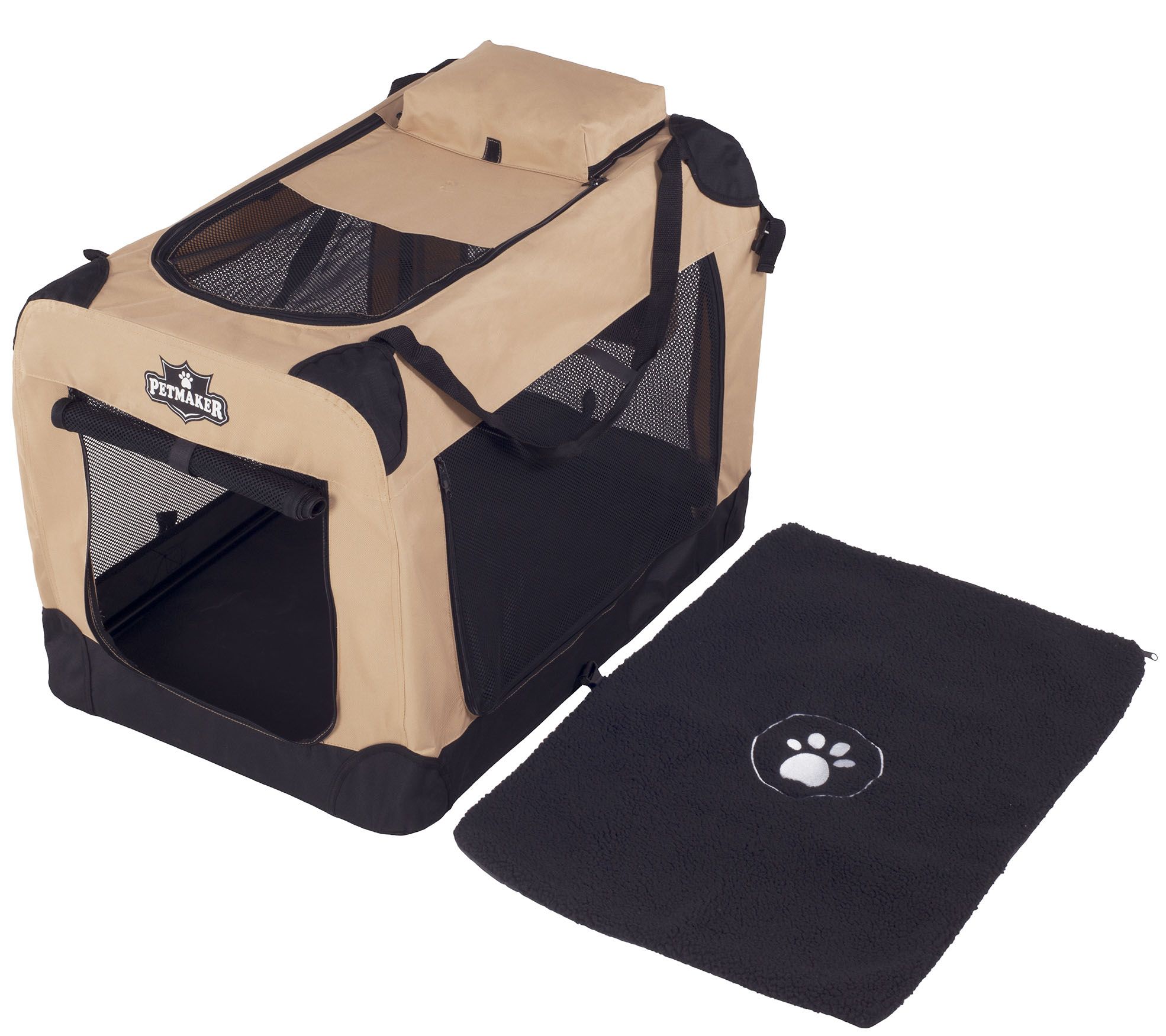 Petmaker Portable Soft-Sided Medium Pet Crate - QVC.com