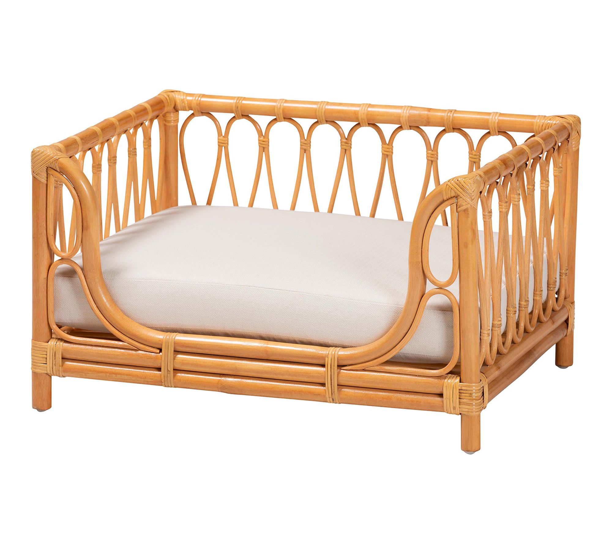 bali & pari Kierra Honey Rattan Pet Bed
