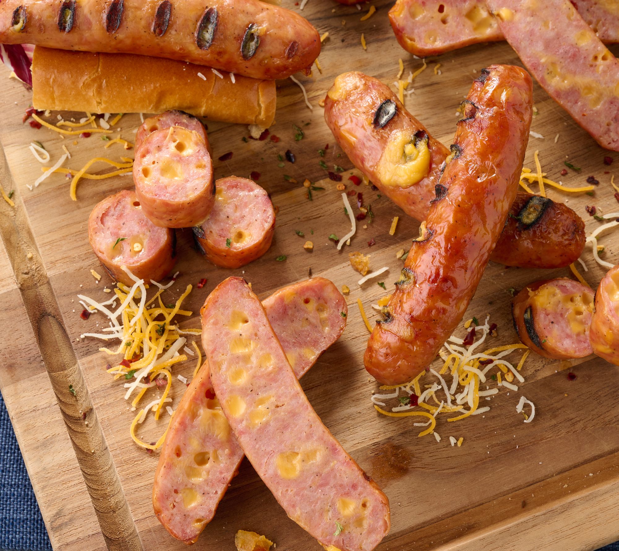 Corky's BBQ 3-lbs Sweet & Smokey or Cheddar Stuffed Smoked Sausage