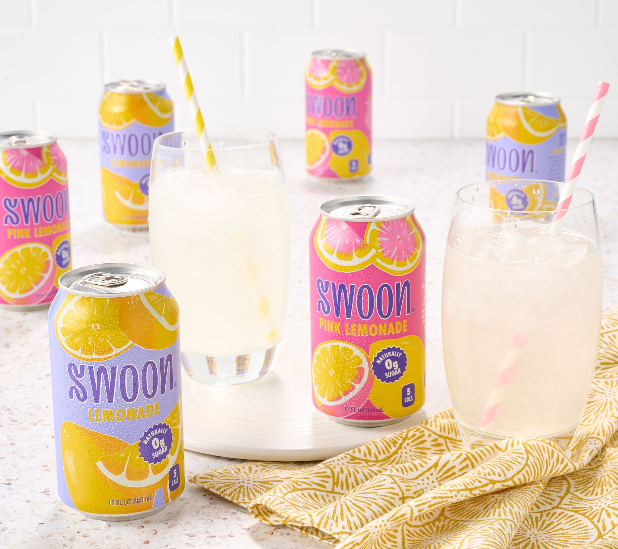 Swoon (12) 12-oz Cans of 0g Sugar Lemonade