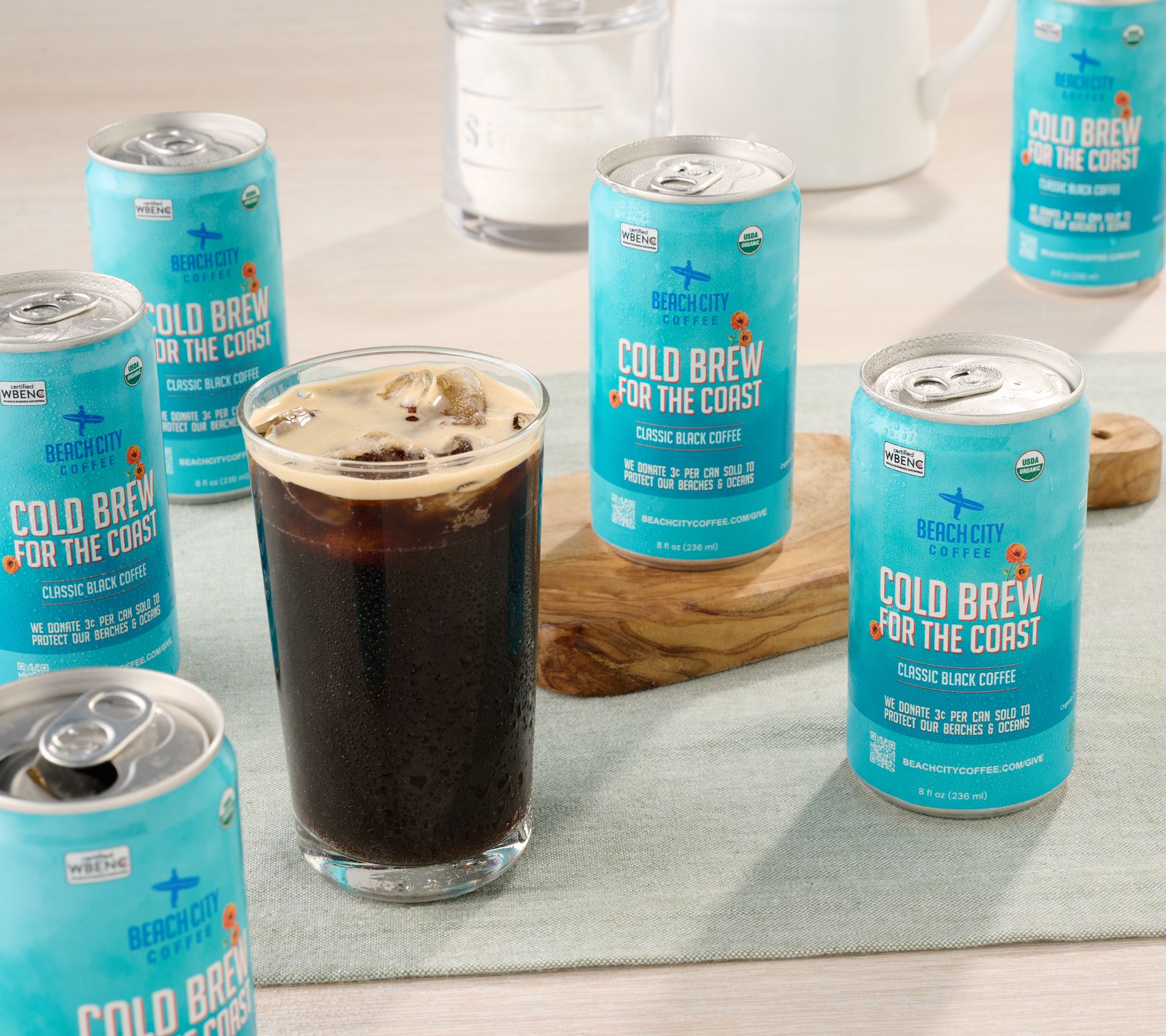Beach City Coffee (12) 8-oz Cold Brew for The Coast Pack