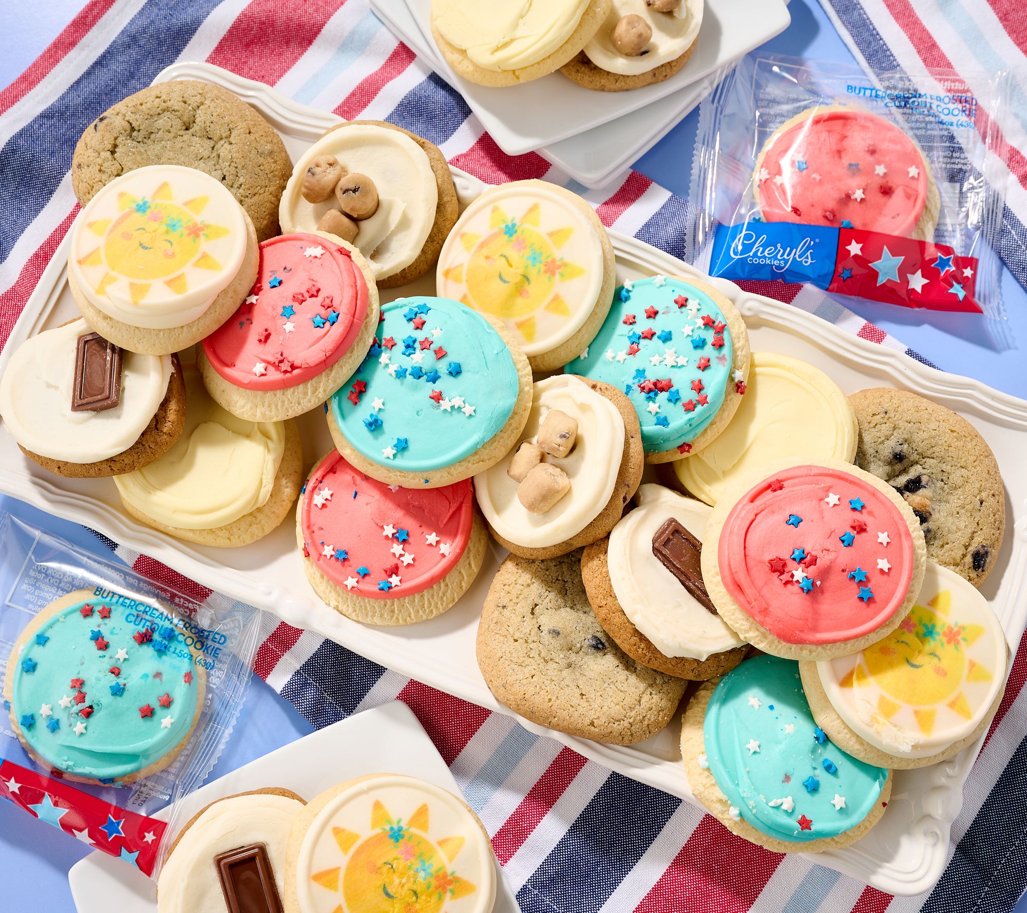 Cheryl's 24-Piece All-American Summer Cookie Assortment
