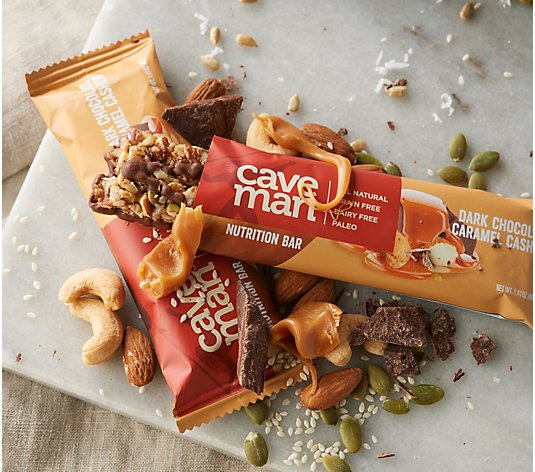 Caveman 16 Count Chocolate and Nut Nutrition Bars