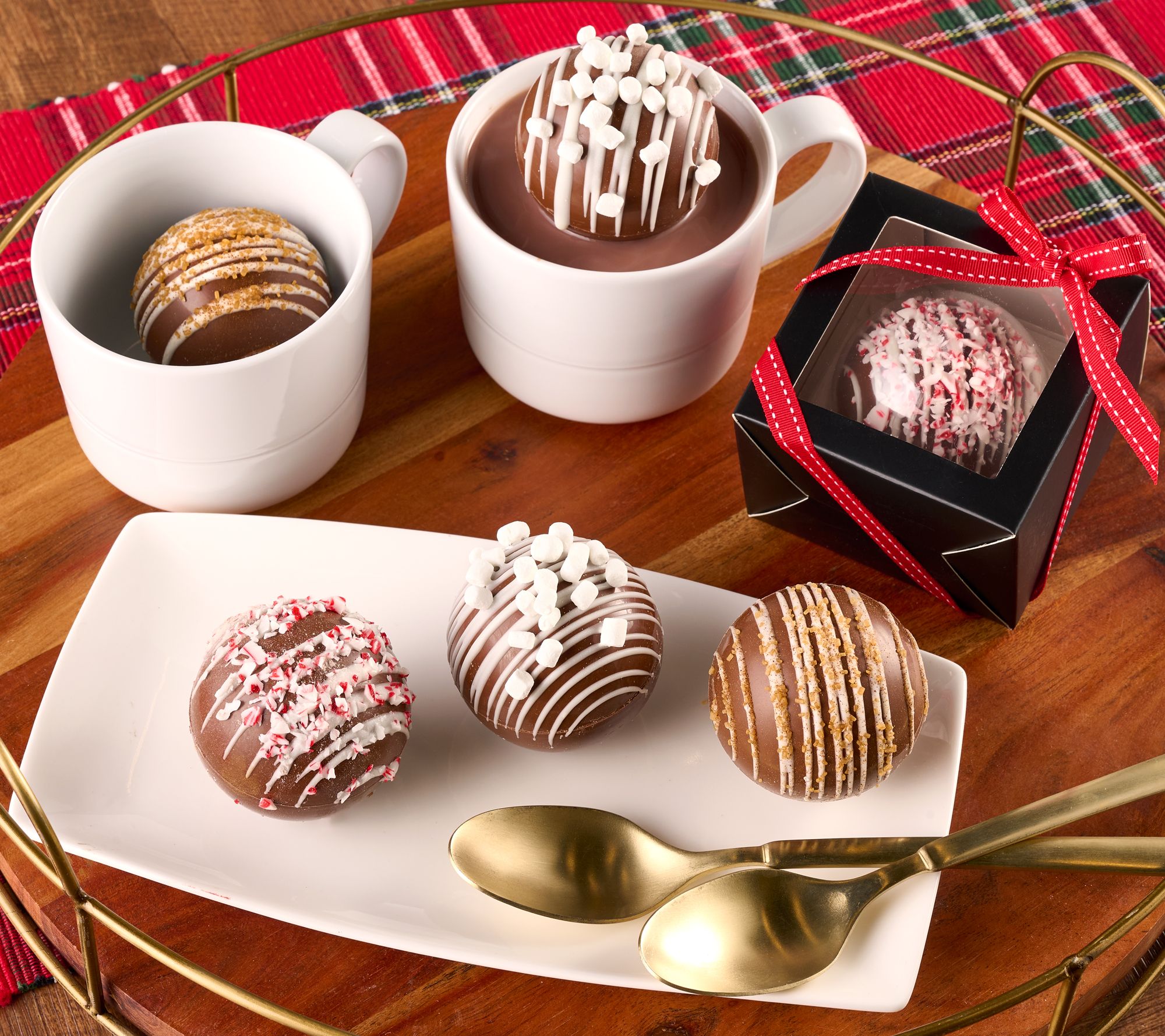 Chocolate Works (6) Gourmet Hot Chocolate Bombs