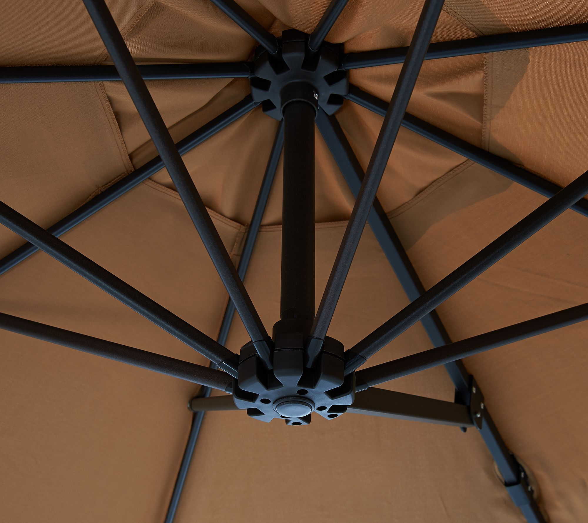 ATLeisure 10' Round Air Flow Olefin Offset Patio Umbrella