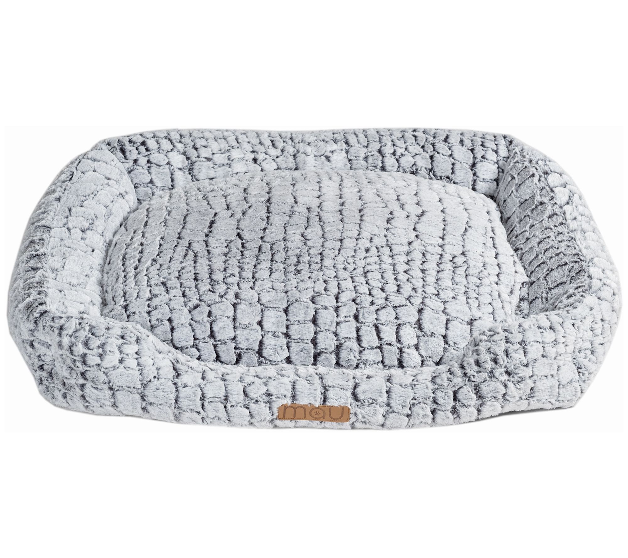 Mau Stylish Croc Bolstered Dog Bed with Cozy Center - QVC.com