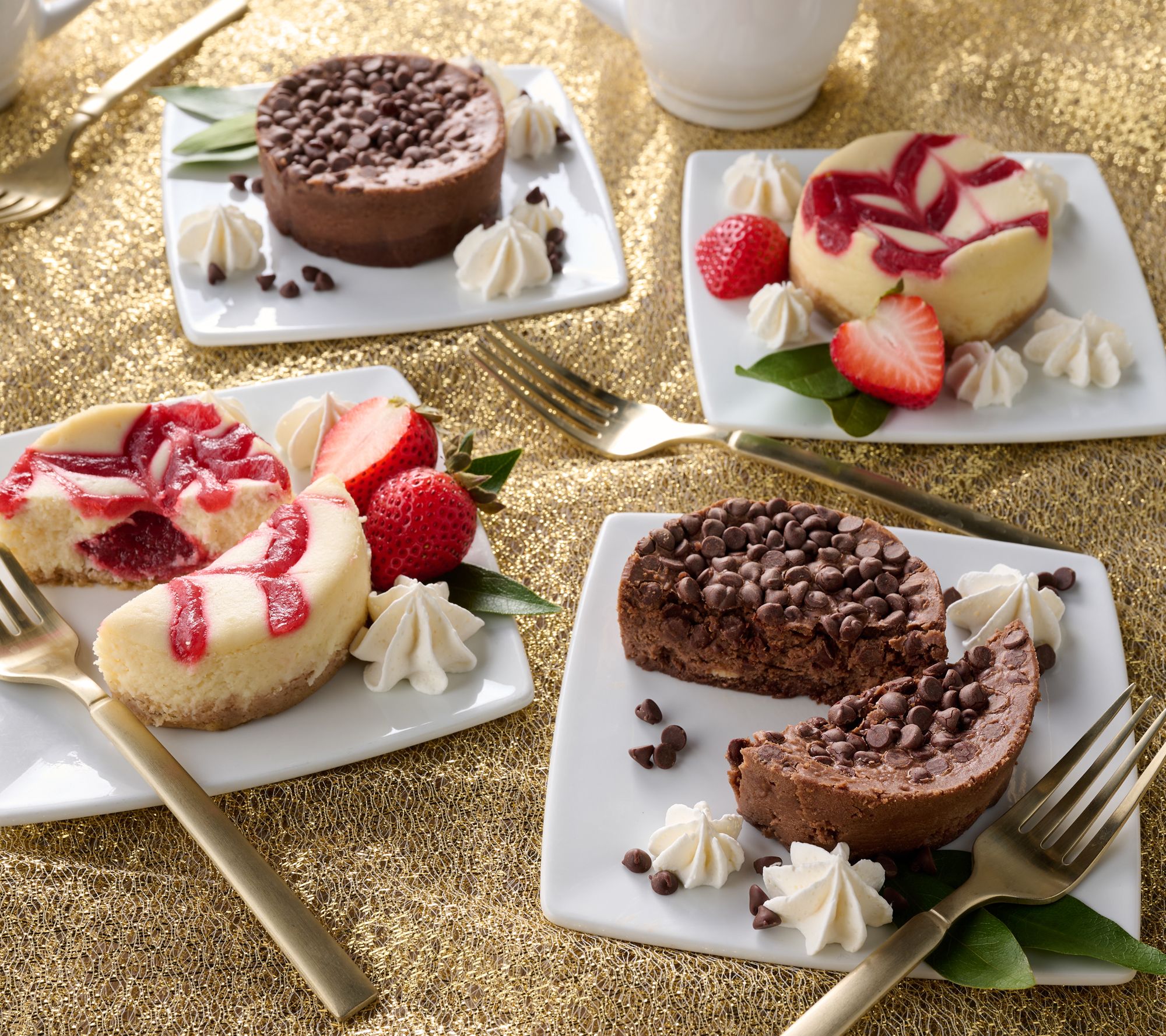 David's Cookies Set of 12 Individual Scratch Made Cheesecakes