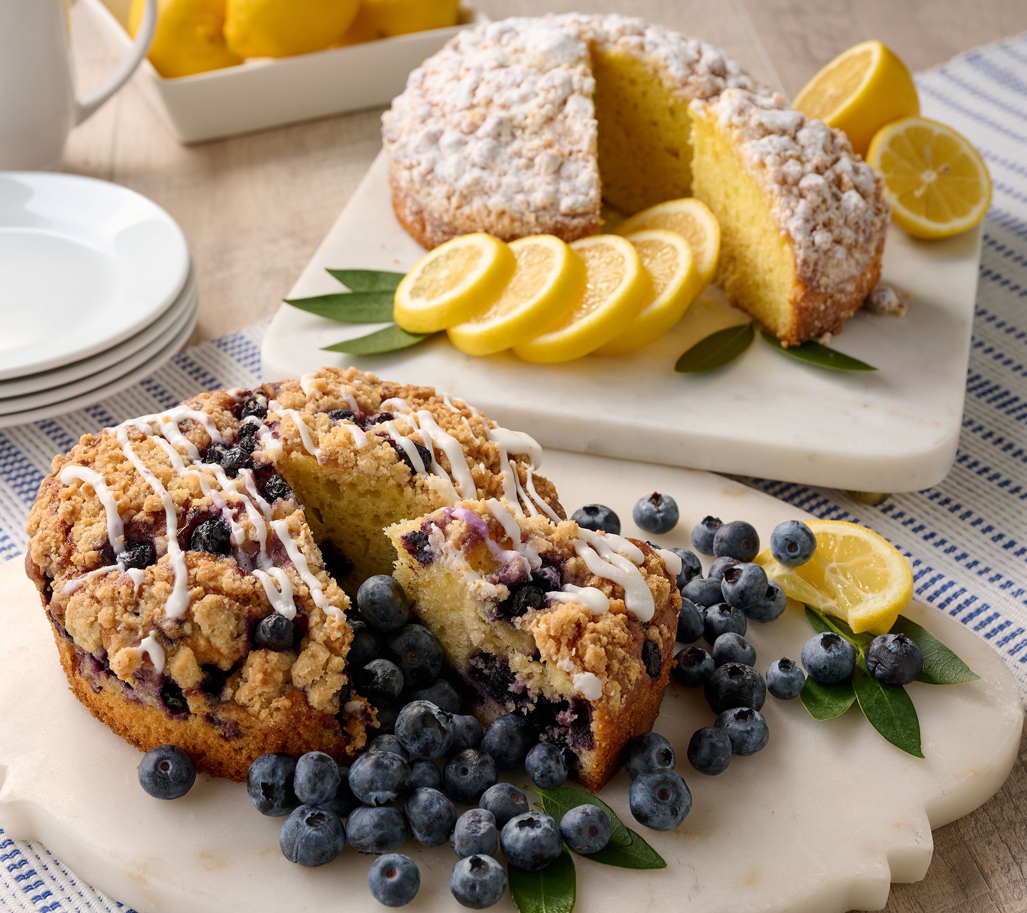 Hahn's Bakery (2) 6 inch German Coffee Cakes With Drizzle