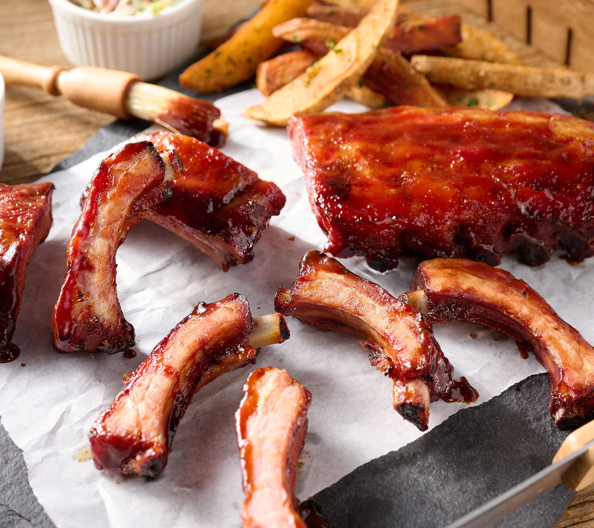 SH 6/22 Corky's BBQ (4) 1-lb BBQ Baby Back Ribs Auto-Delivery
