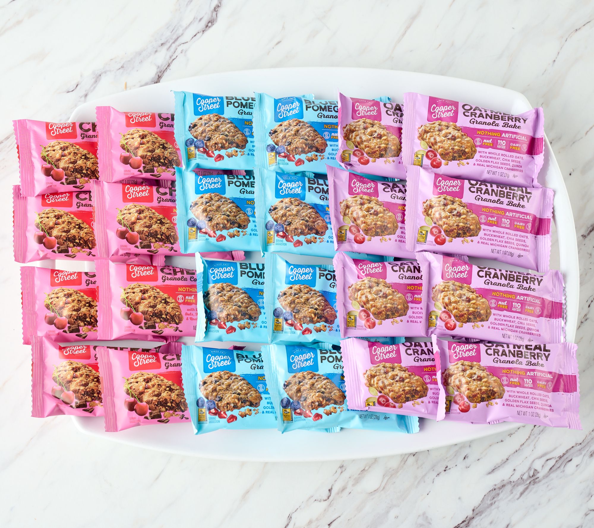 Cooper Street 24 Individually Wrapped Granola Bake Bars Variety