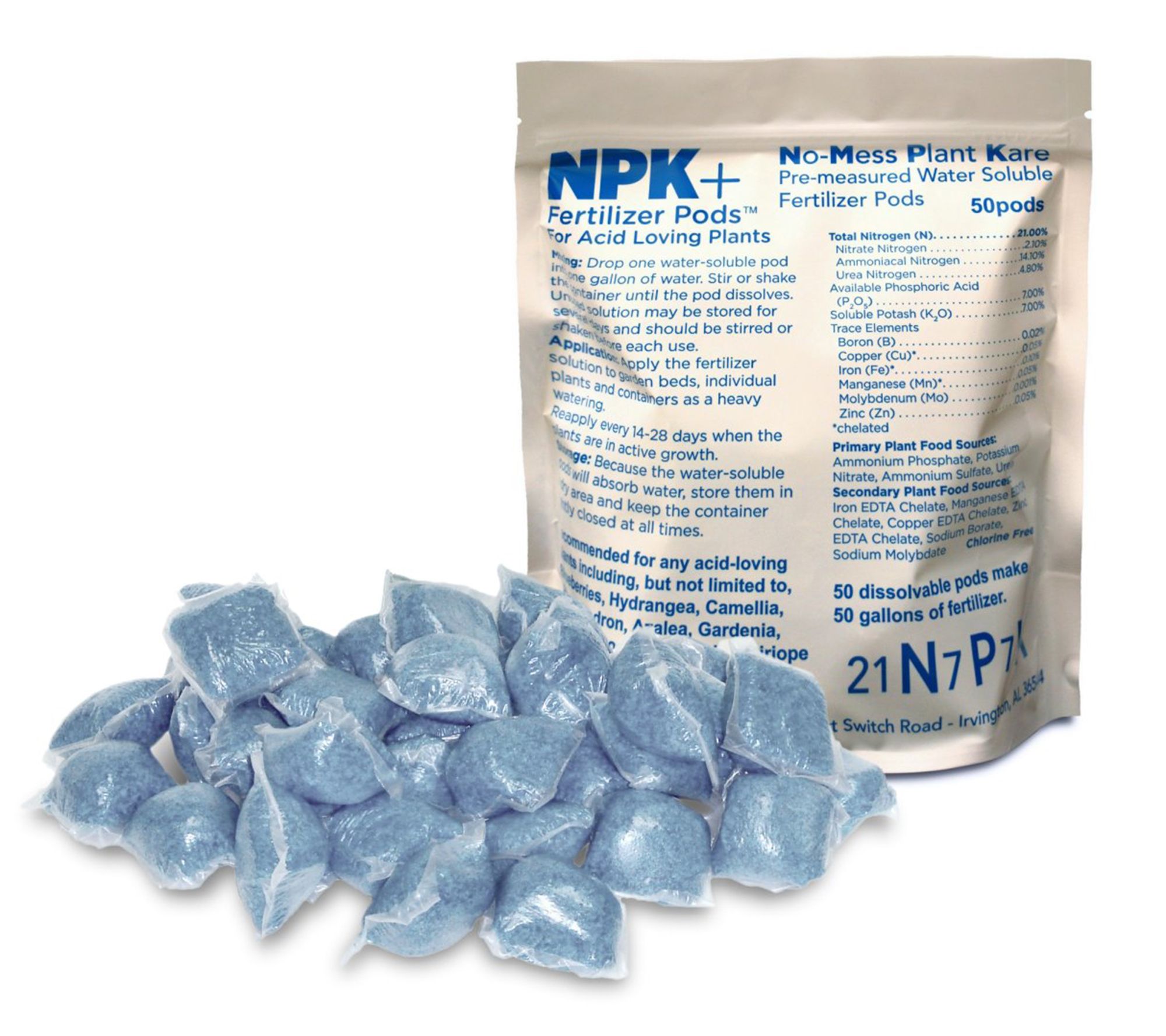 NPK+ 50-Piece Fertilizer Pods For Acid Loving Plants