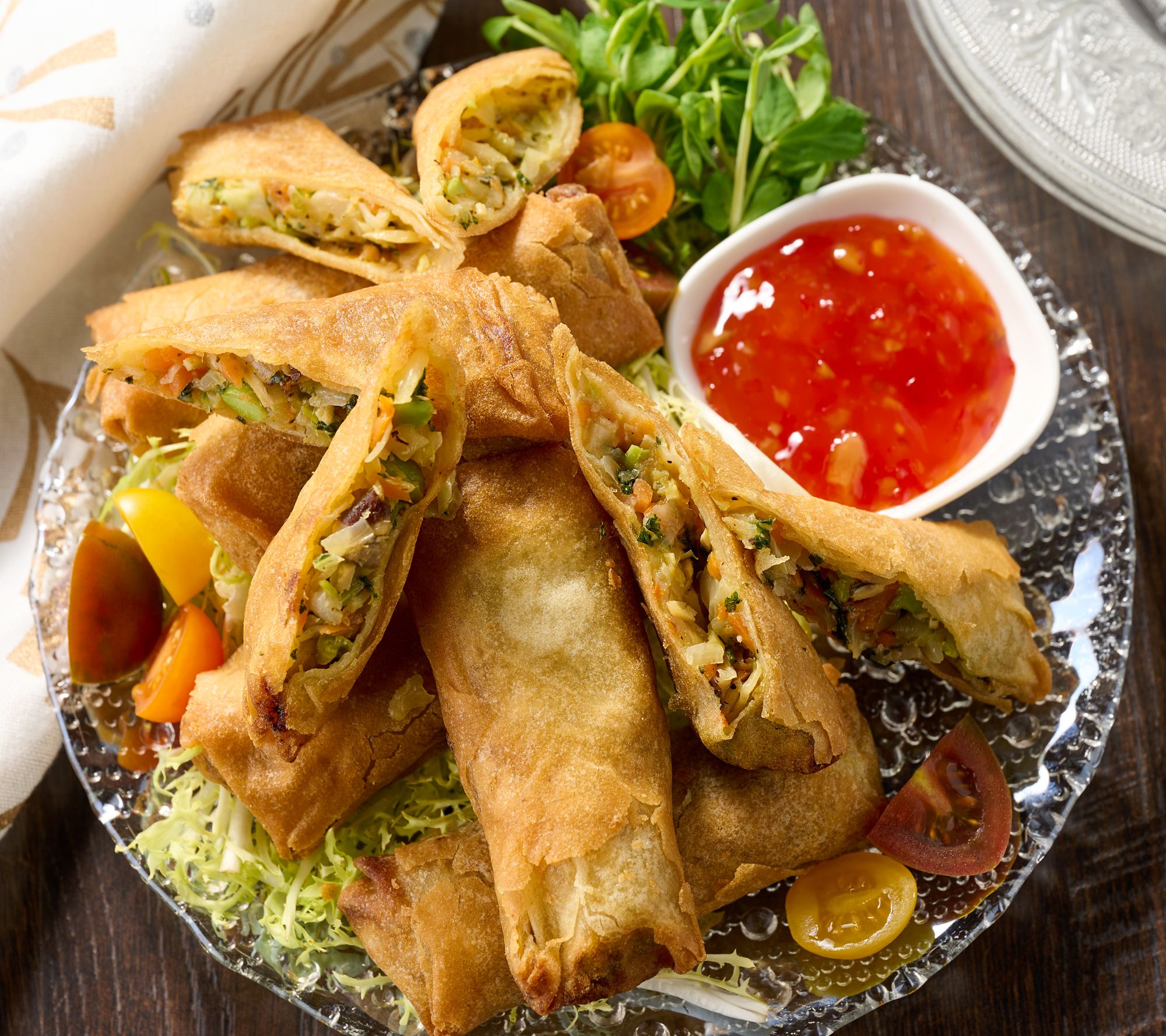 The Perfect Gourmet (25) Springrolls in Chicken or Vegetable