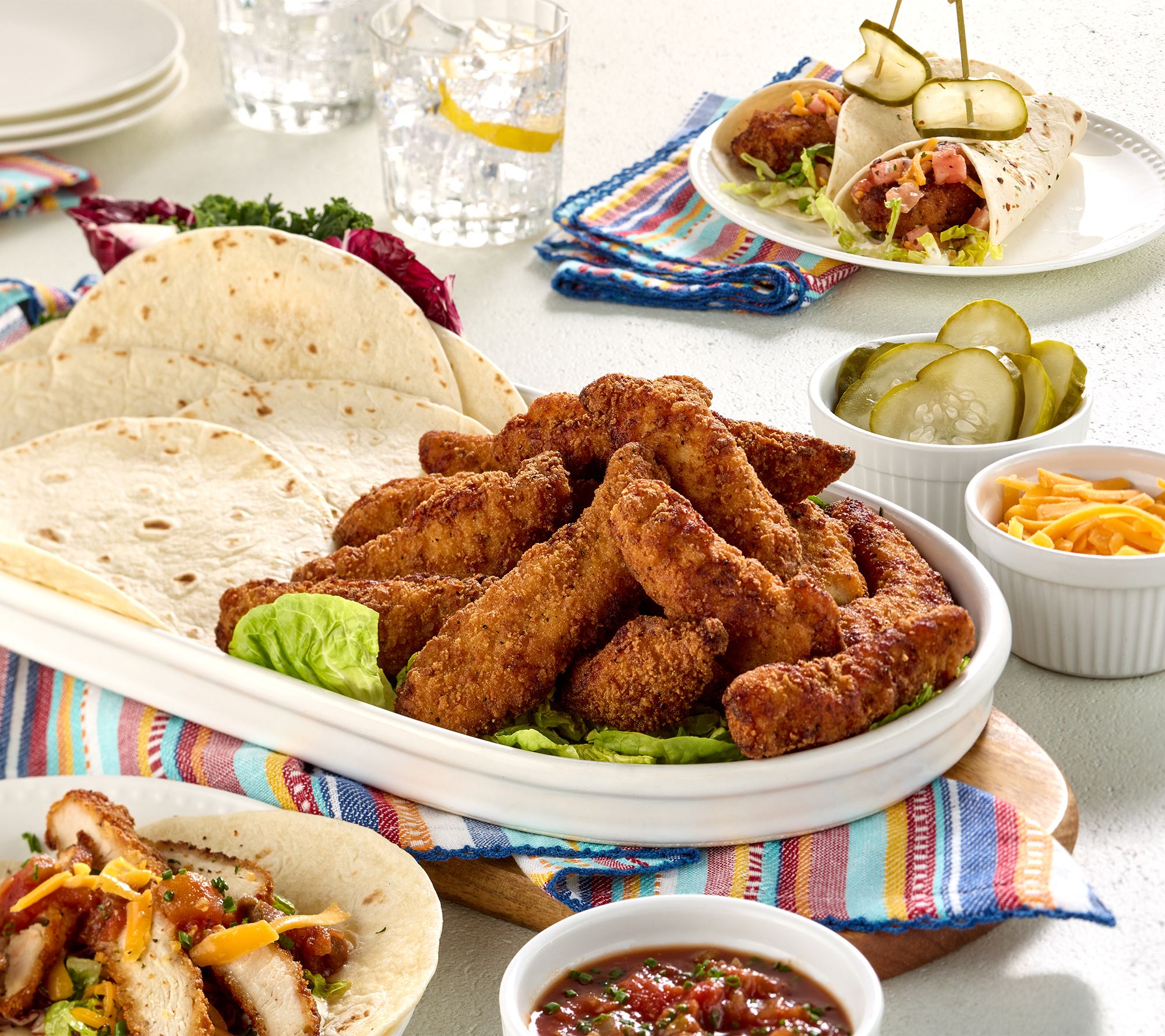 Heartland Fresh 3-lbs Tater Crusted Chicken Strips w/ 24 Tortillas
