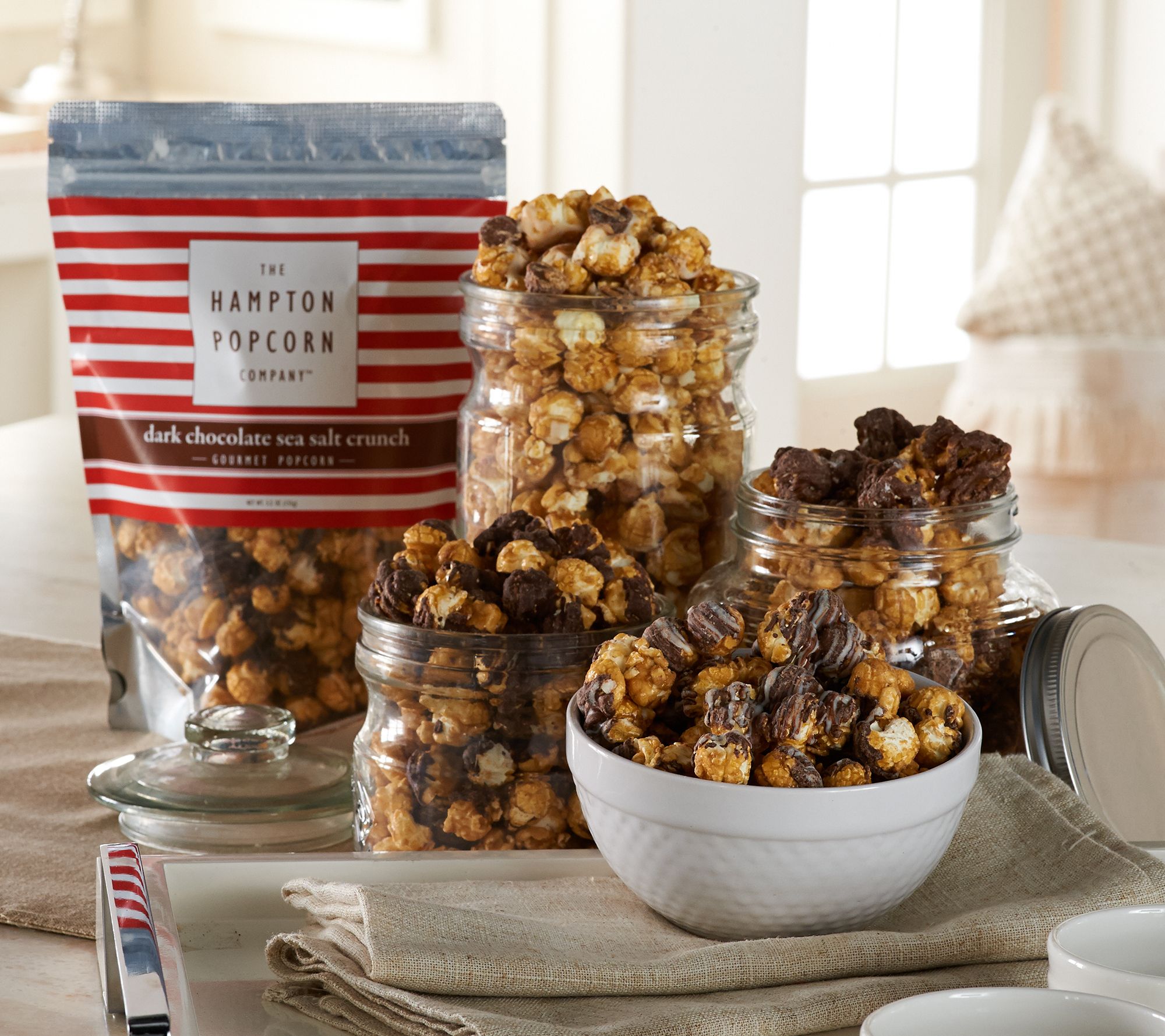 Hampton Popcorn Set Of 8 Sweet Treat Popcorn Bags QVC