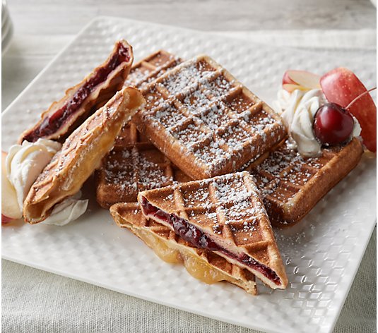 Authentic Gourmet 24 Fruit Filled French Waffles