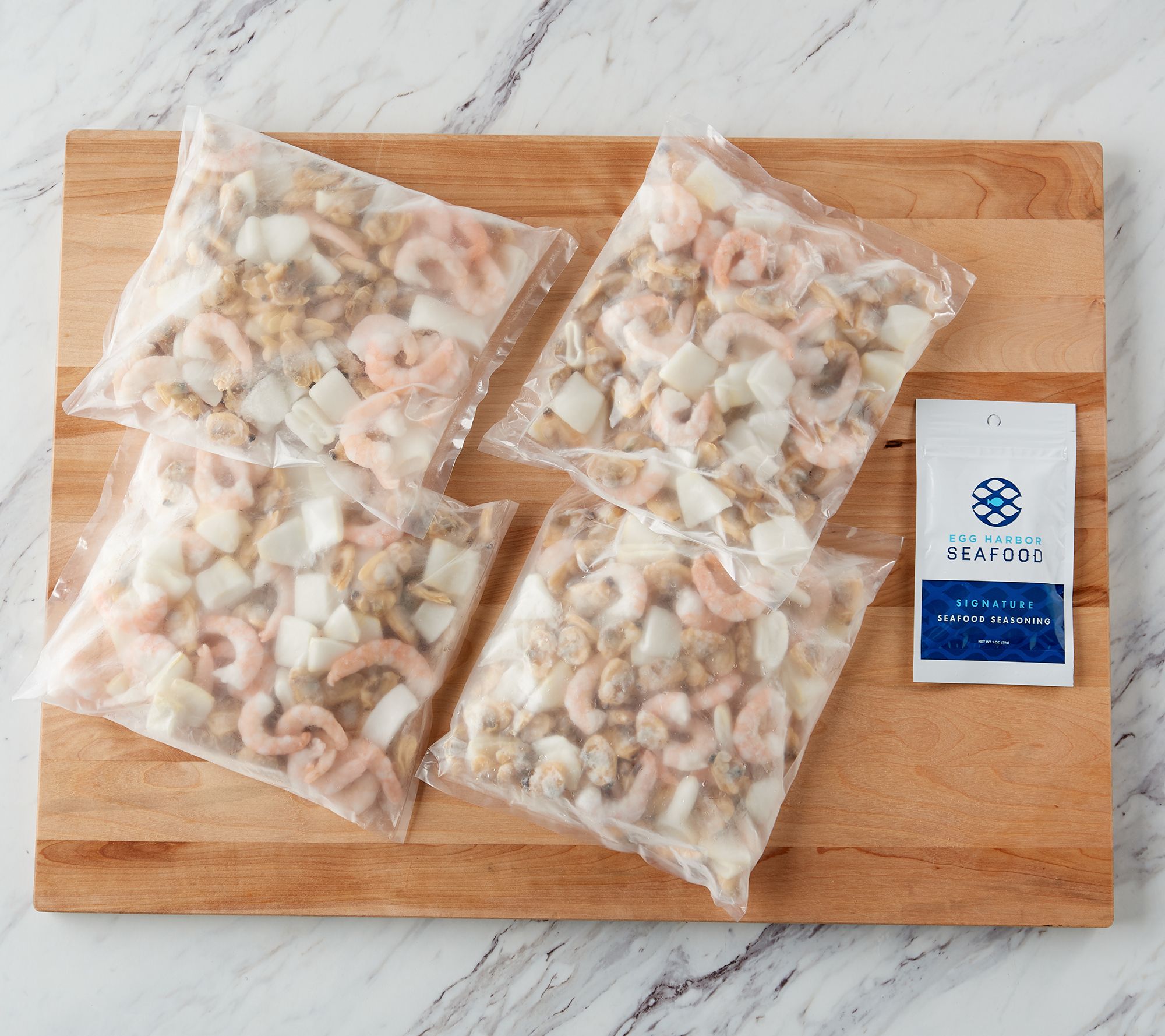 Egg Harbor (4) 1lb. Packs Seafood Medley