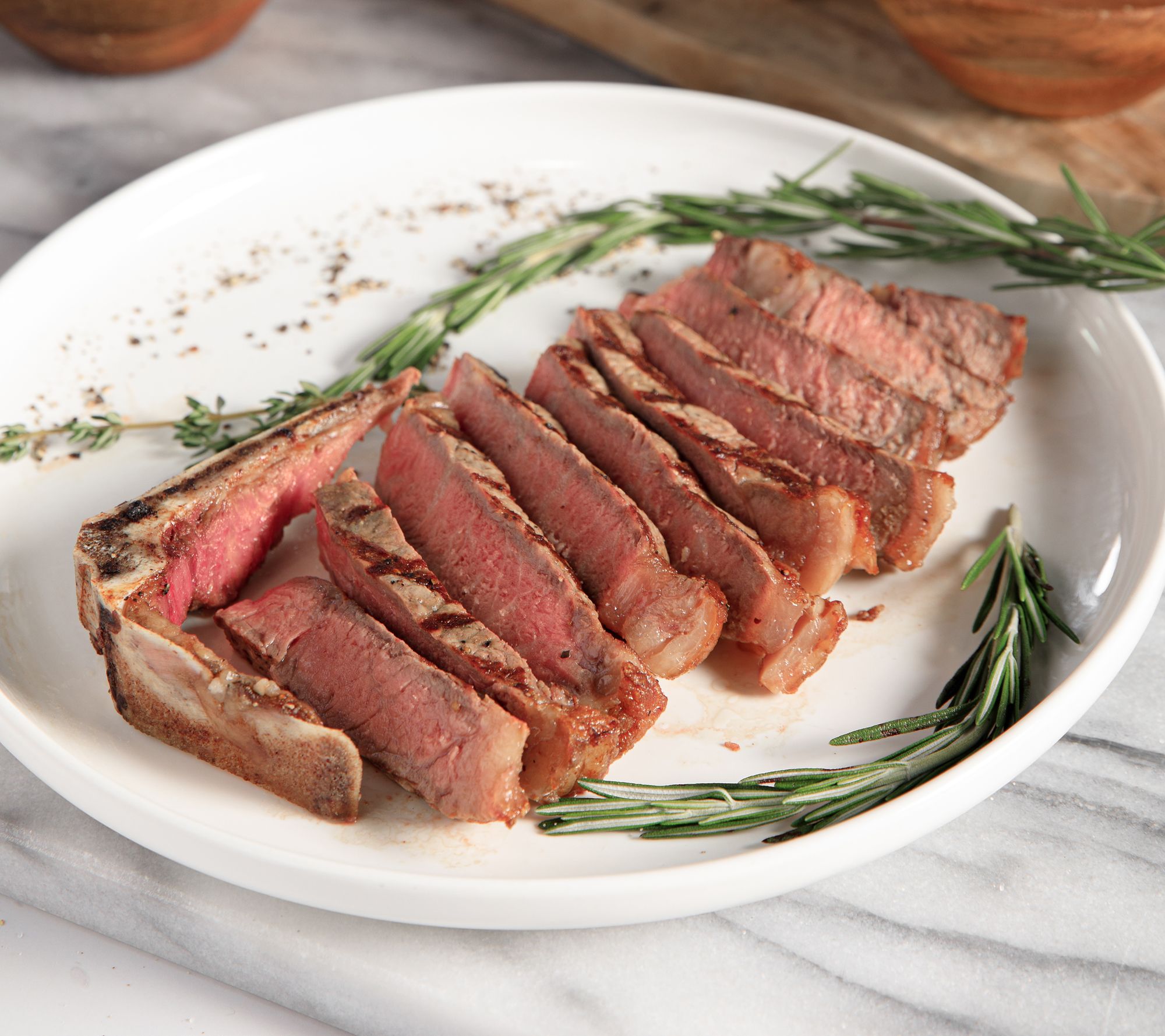 Rastelli's (4) 14 oz. USDA Prime Bone-In NY Strip Steaks