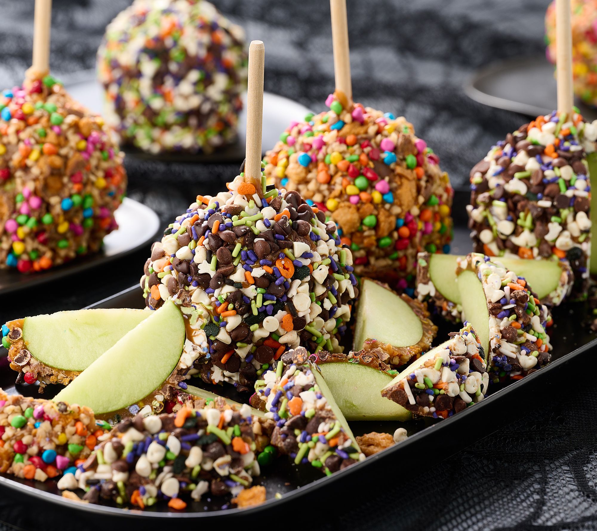 Mrs.Prindable's 10pc Individual Halloween Caramel Apple Assortment