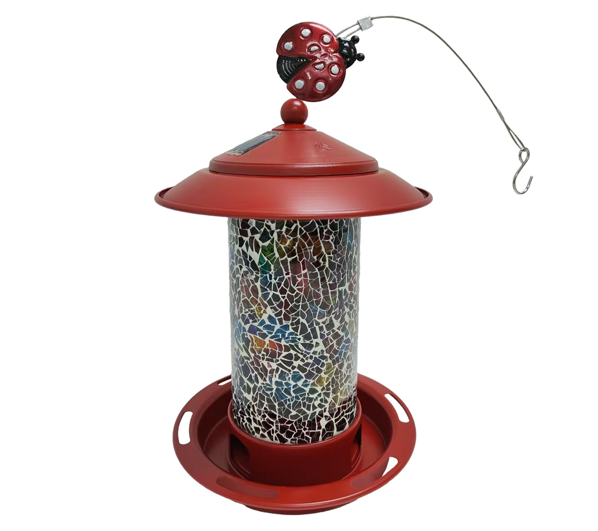 Temp-tations Outdoors Solar Bird Feeder w/ Interchangeable Critter Icons
