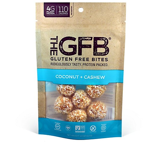The GFB (6) Gluten Free Coconut & Cashew Protein Bites