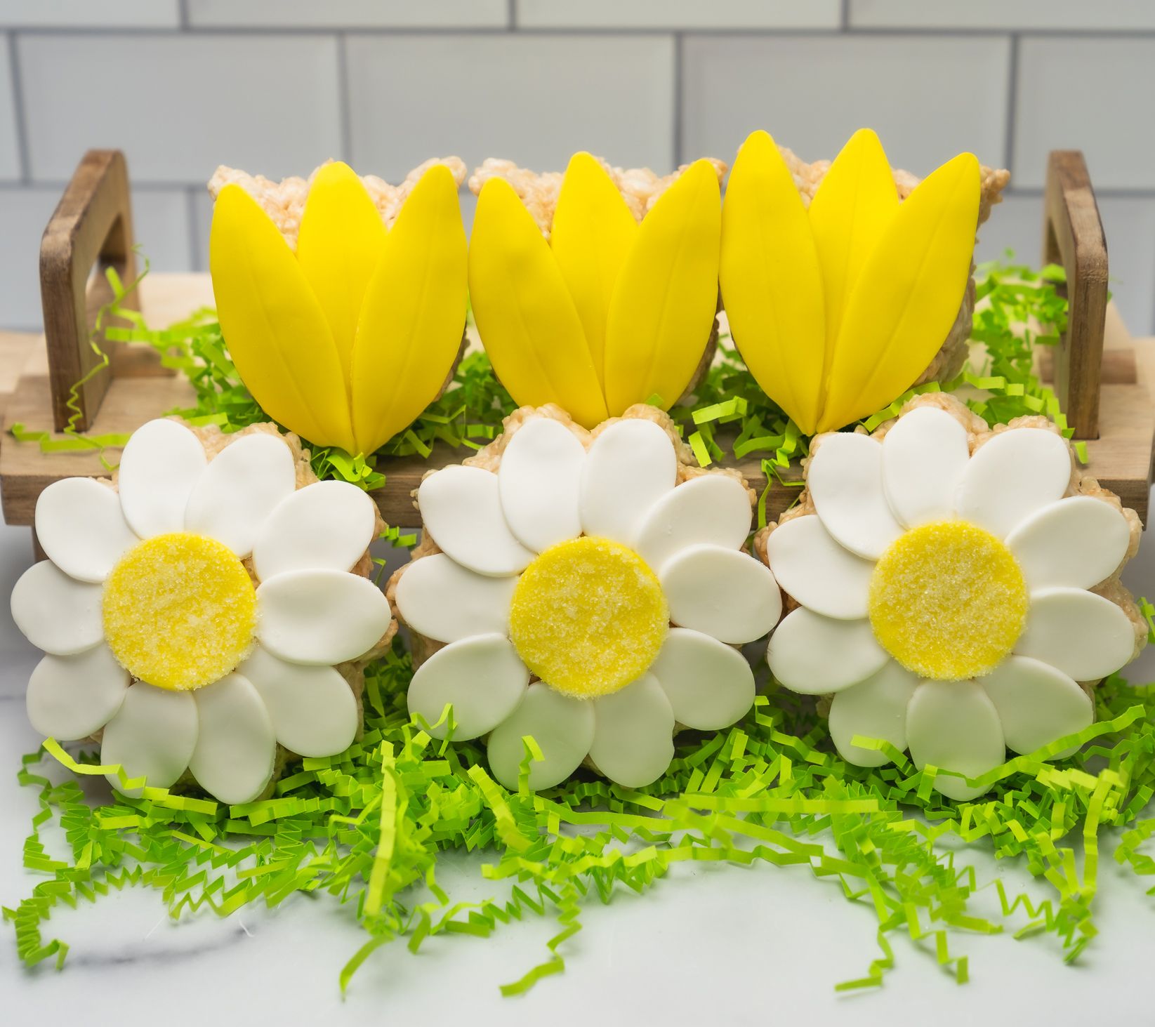 Creative Crispies Spring 6 Piece Yellow Flowerssortment