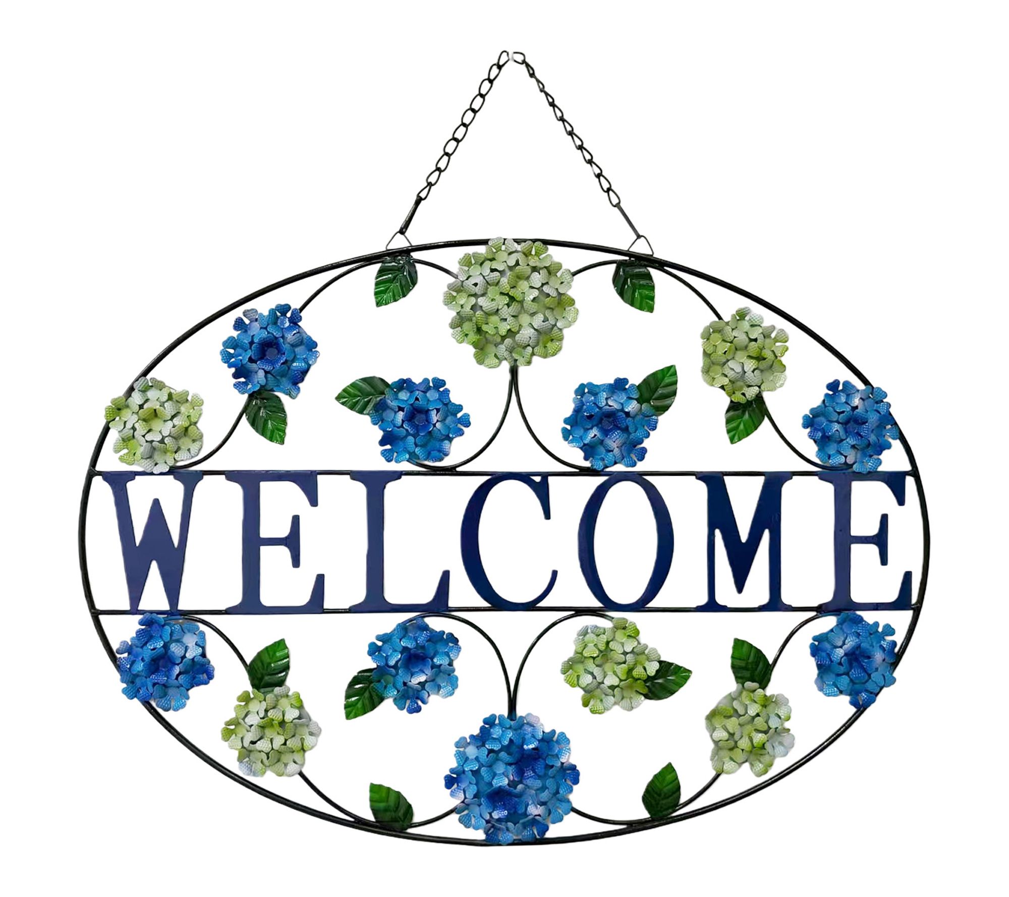"As Is" Temp-tations 24" Wide and 17" Tall Metal Welcome Sign