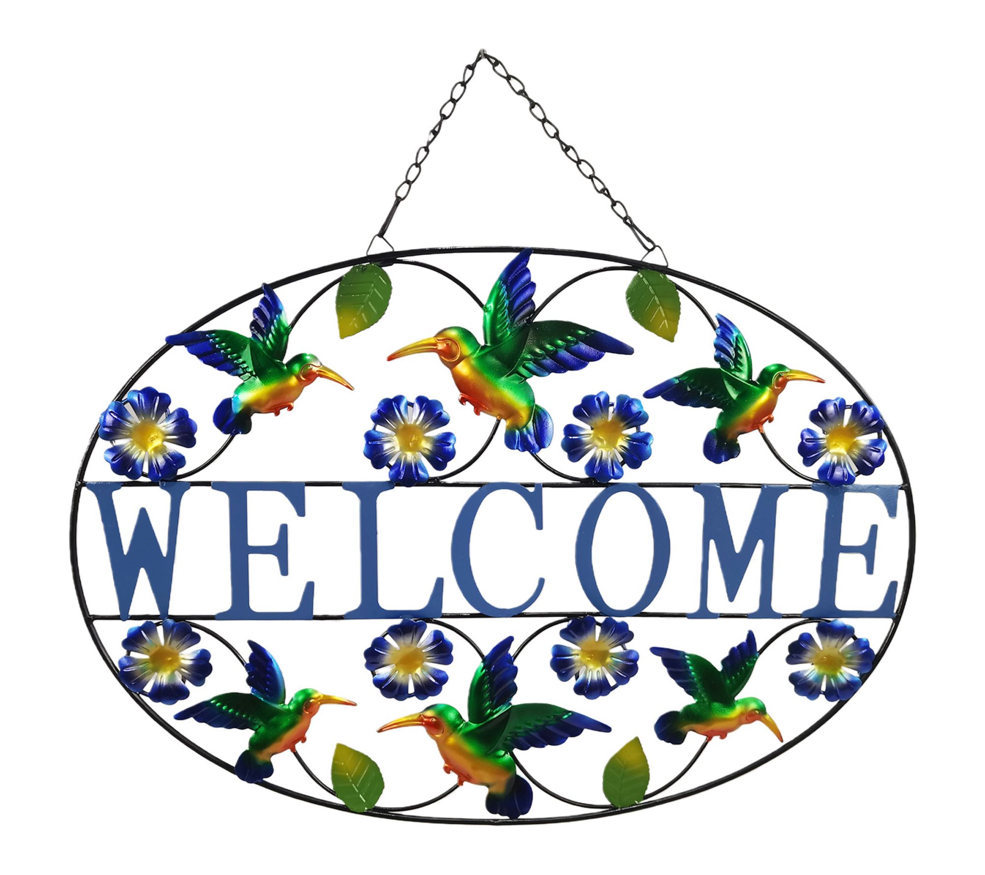 "As Is" Temp-tations 24" Wide and 17" Tall Metal Welcome Sign