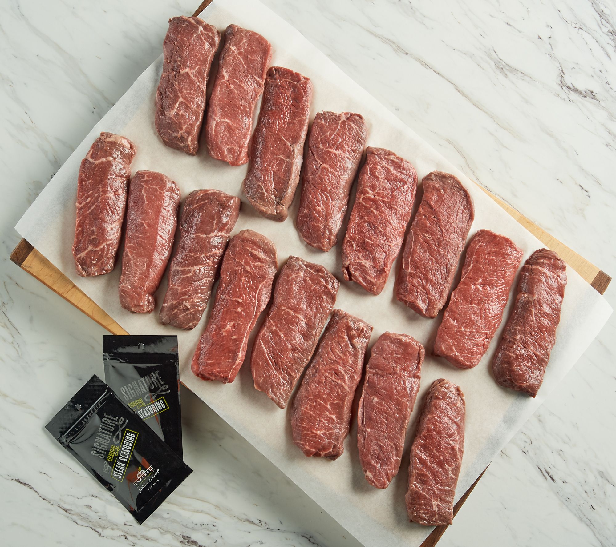 (QVC) Rastelli's (8) or (16) 6oz Black Angus Coulotte Sirloin Steaks