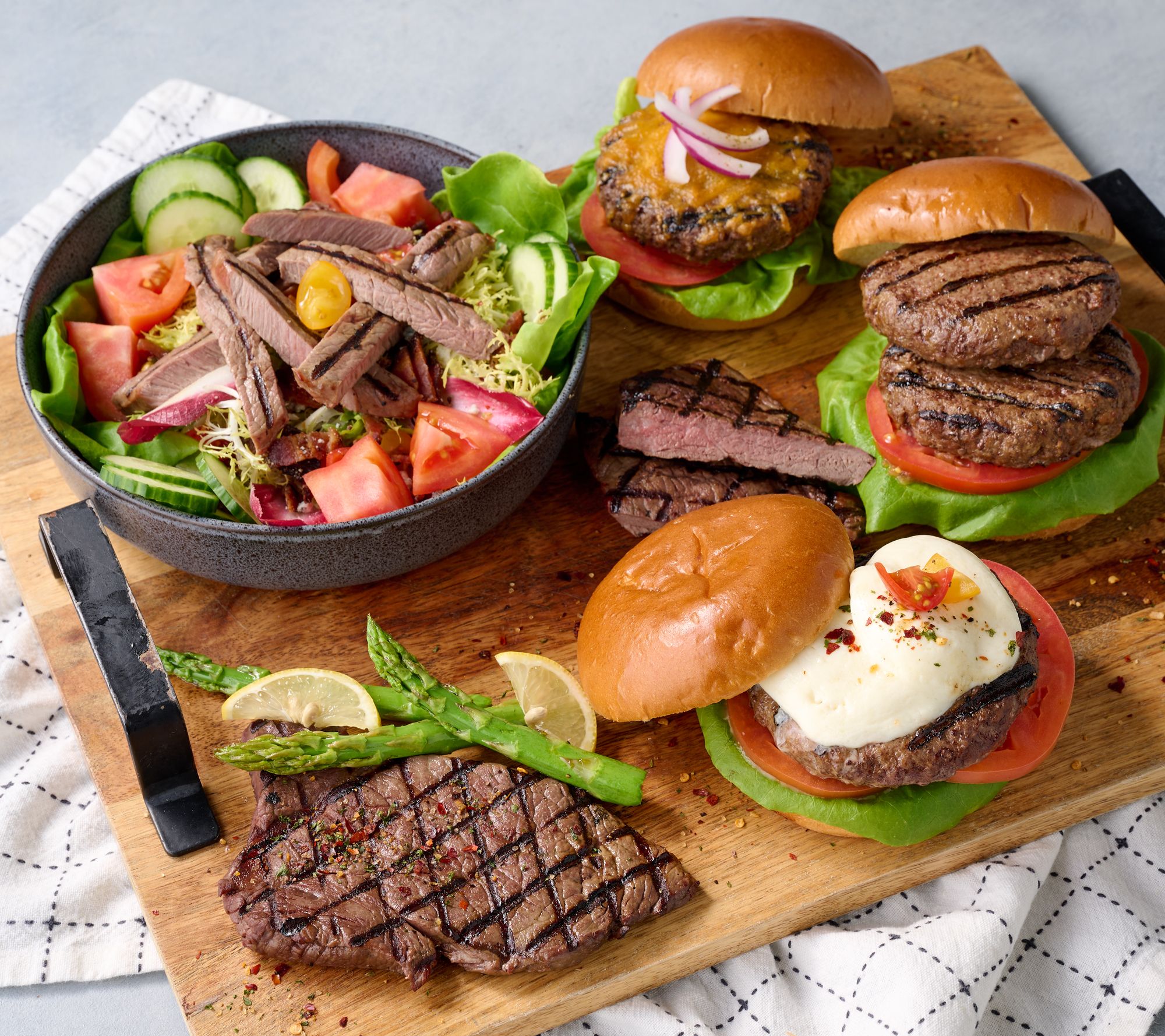 Rastelli's (10) 5.33-oz Beef Burgers & (10) 5-oz Sirloin Steaks