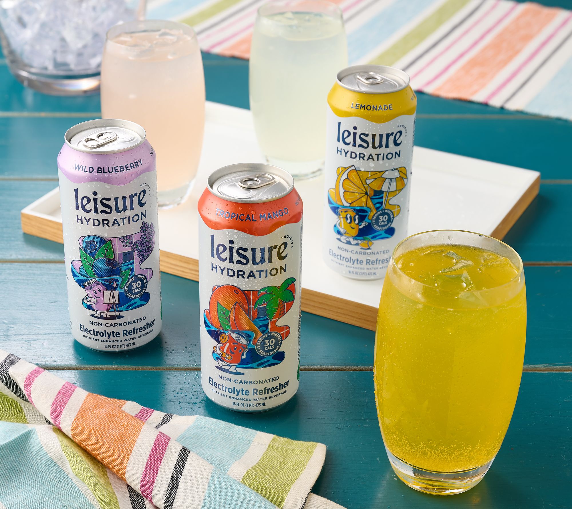 Leisure Hydration (12) 16oz Cans Electrolyte Refreshers