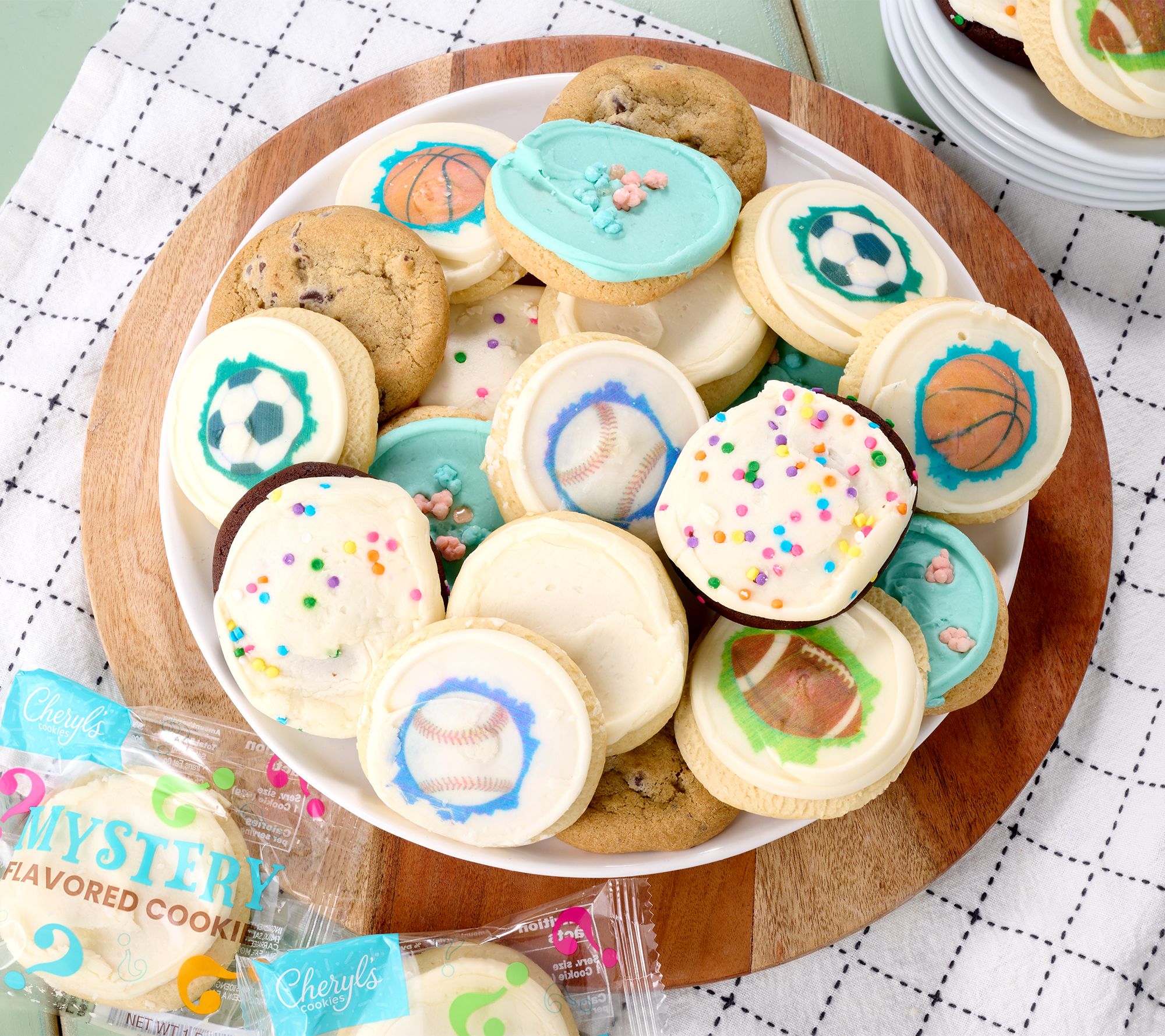 SH6/22 Cheryl's 24 Piece Sports & Sweets Summer Cookie Assortment