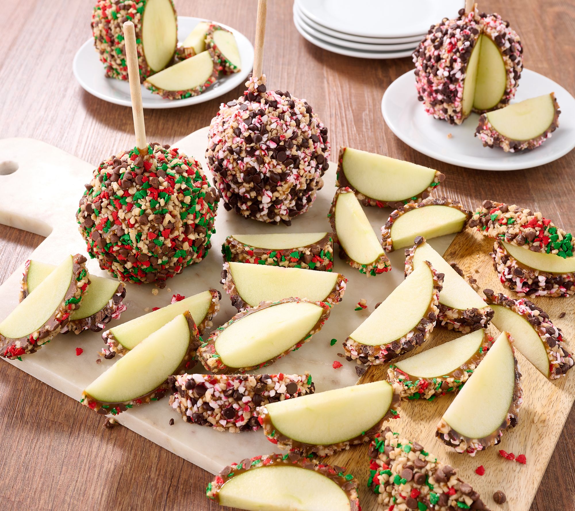SH11/16 Mrs Prindables 6pc Holiday Toffee Apple Assortment | QVC