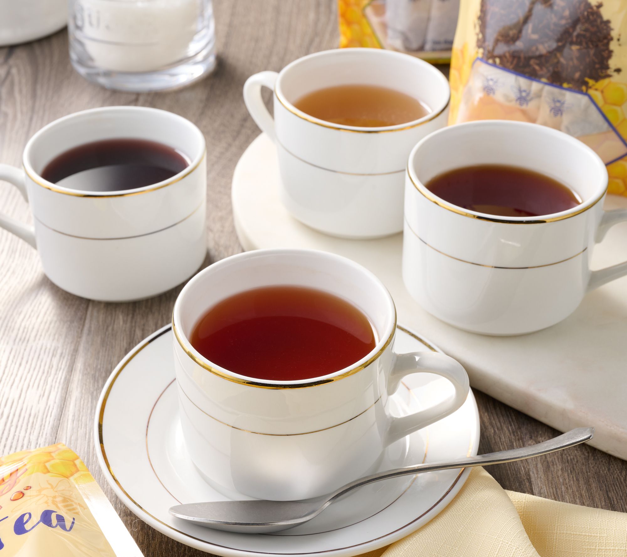 True Honey Teas (4) 12-pk Honey Infused Tea Bags