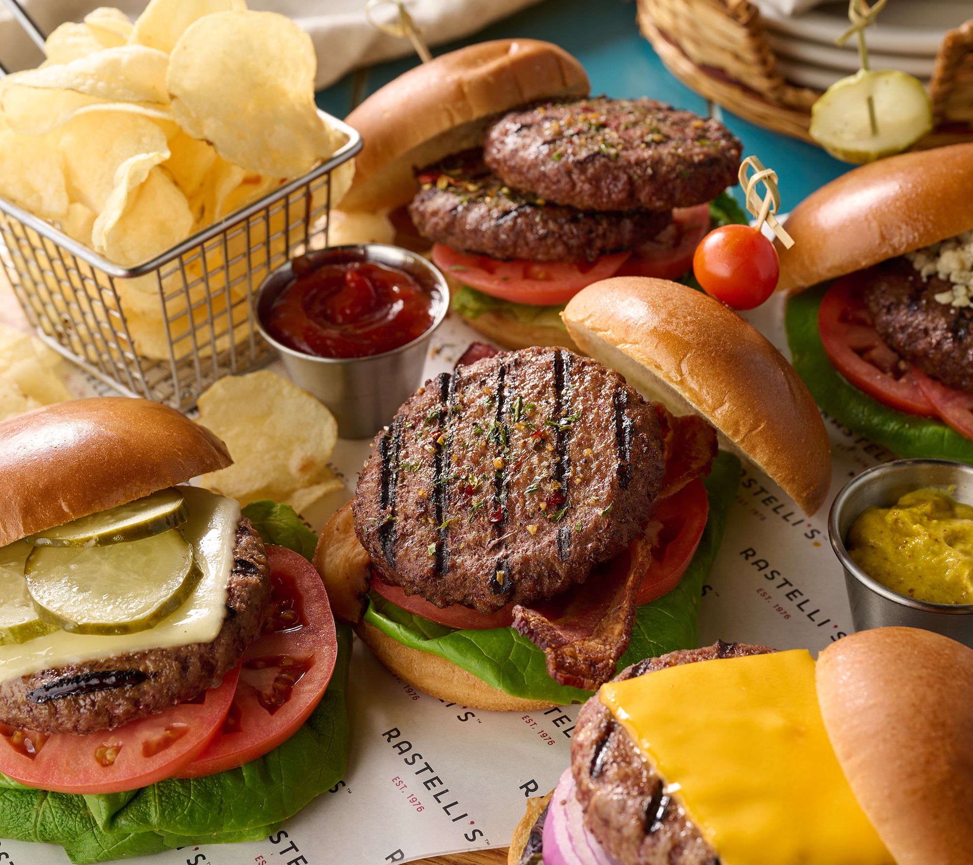 Rastelli's (12) 4.5-oz Grass Fed Butcher Blend Burgers