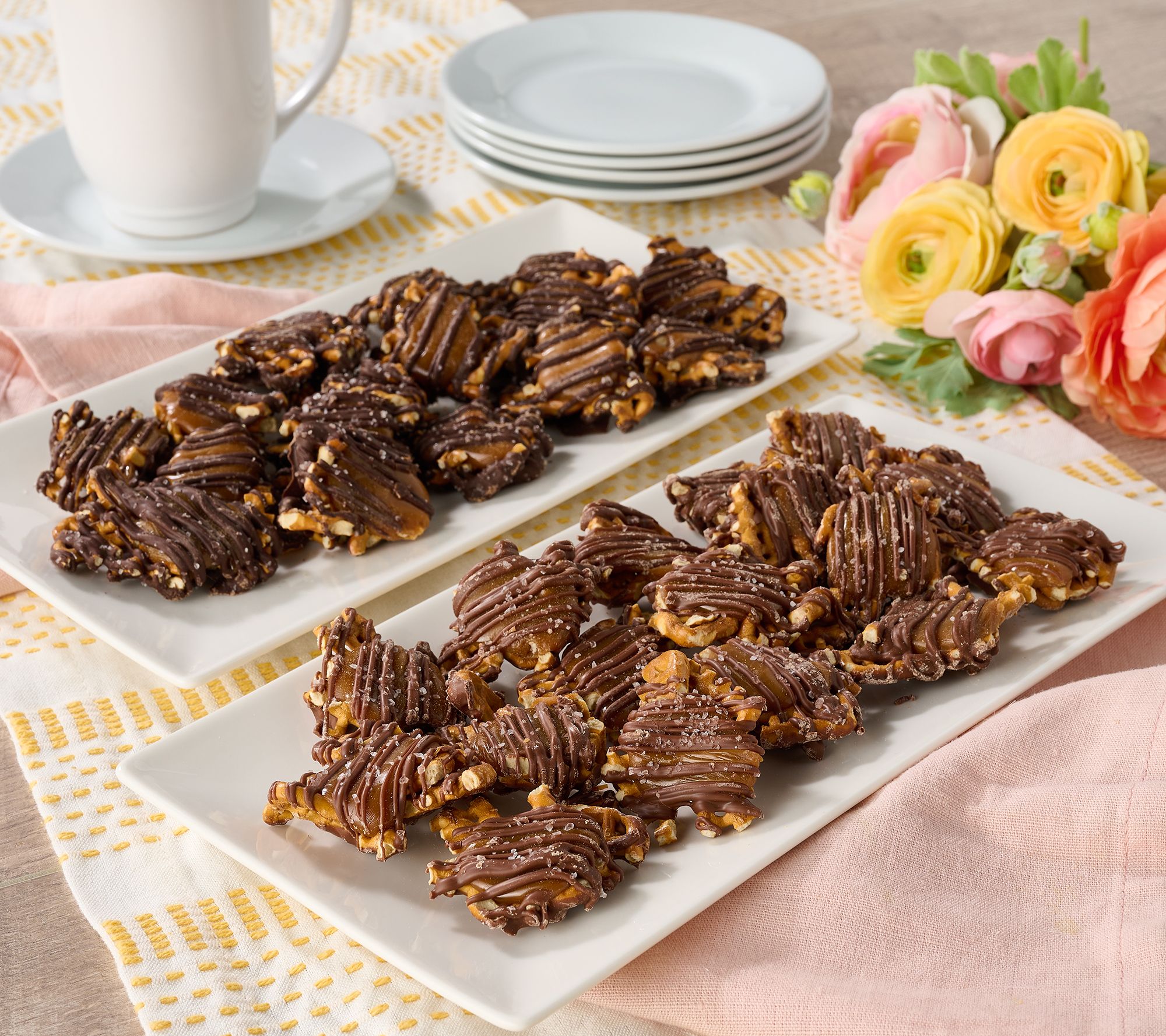 Silvestri Sweets (2) 8oz Chocolate & Caramel Pretzel Crunchers