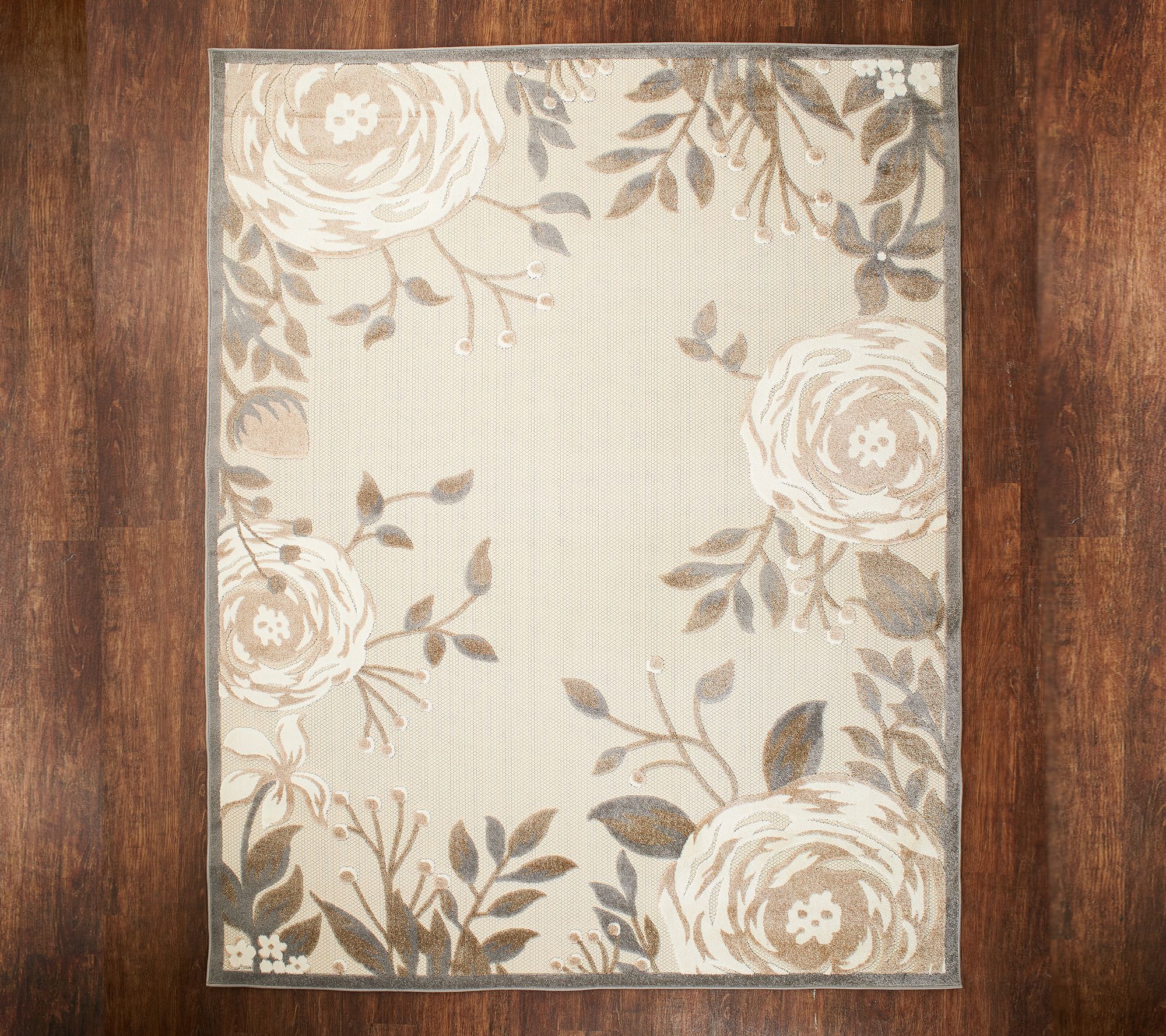 Nourison 7'10" x 9'10" Rose Garden Indoor/Outdoor Rug
