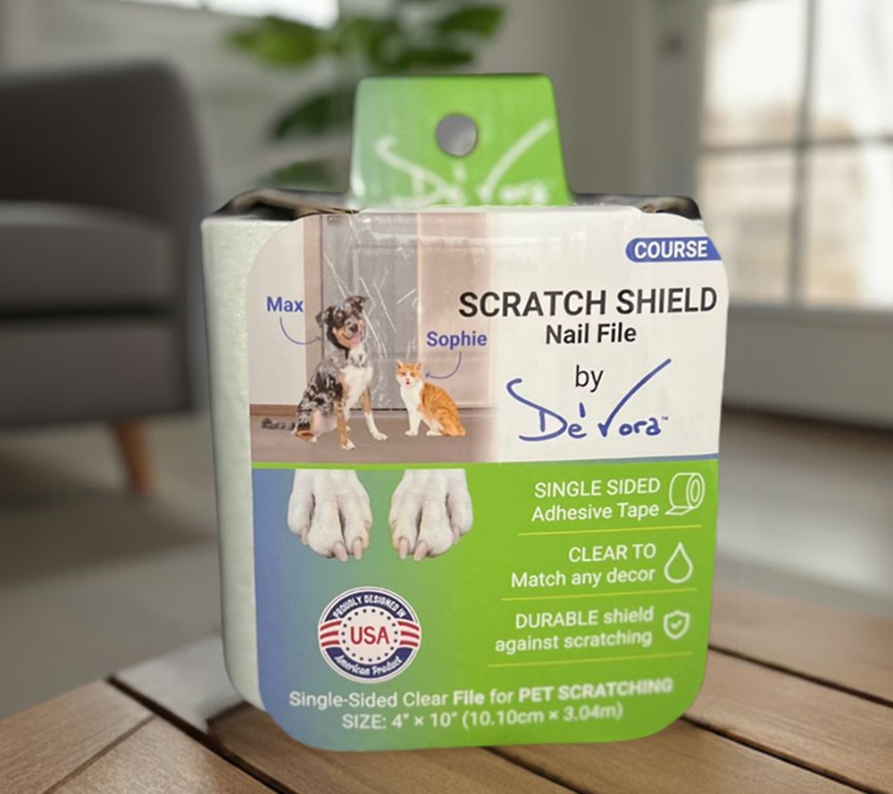 De'Vora Scratch Shield Transparent Claw File for Home Protection