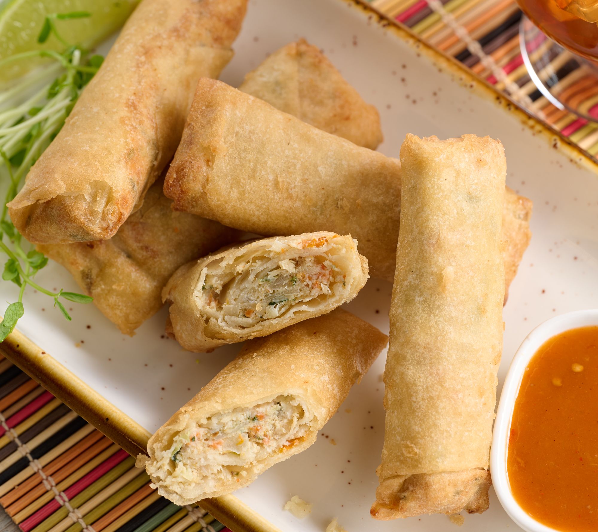 The Perfect Gourmet (20) 1.8-oz Chicken Or Vegetable Spring Rolls