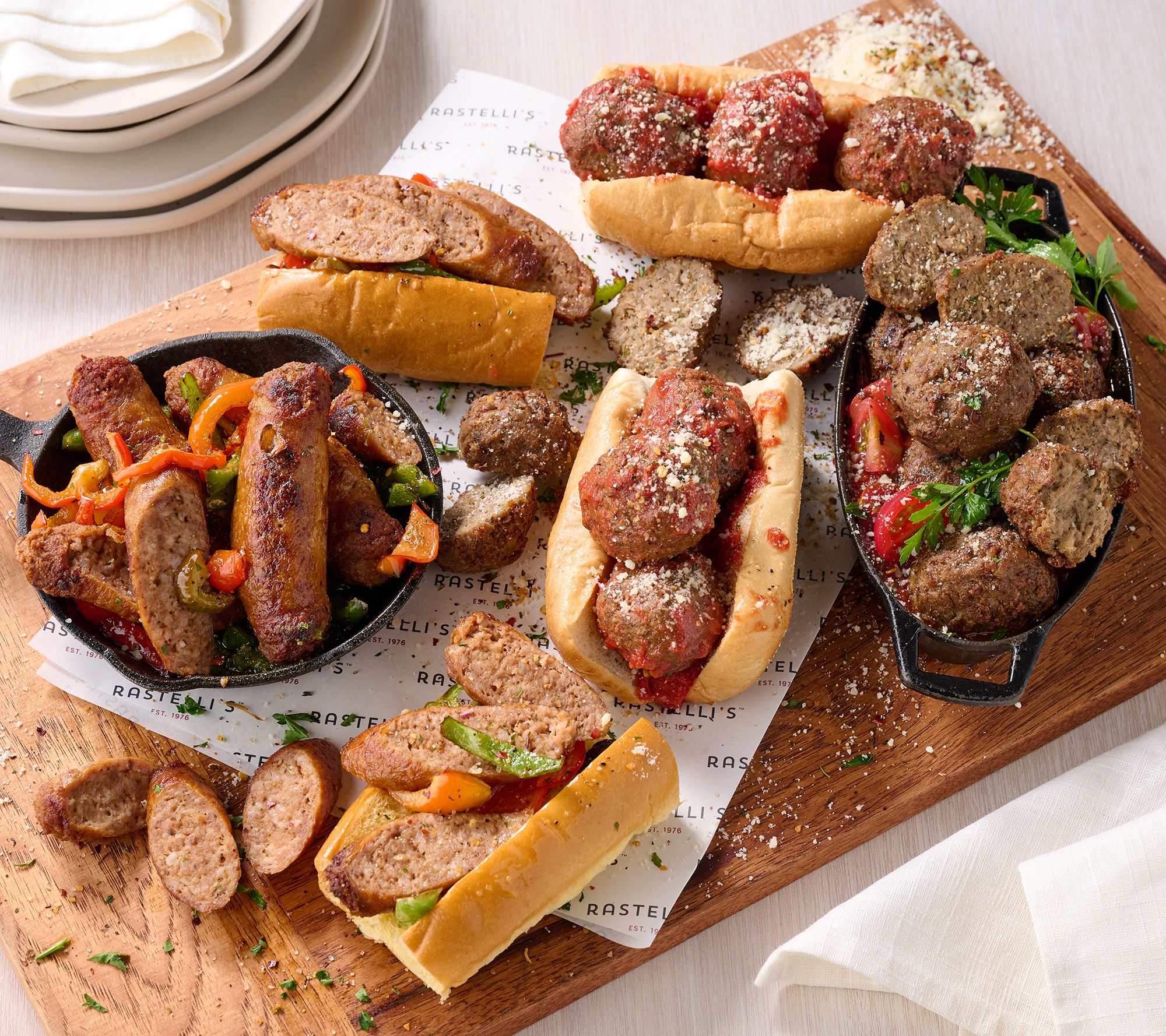 Rastelli's 2-lbs Meatballs & 2-lbs Mild Italian Pork Sausage Links