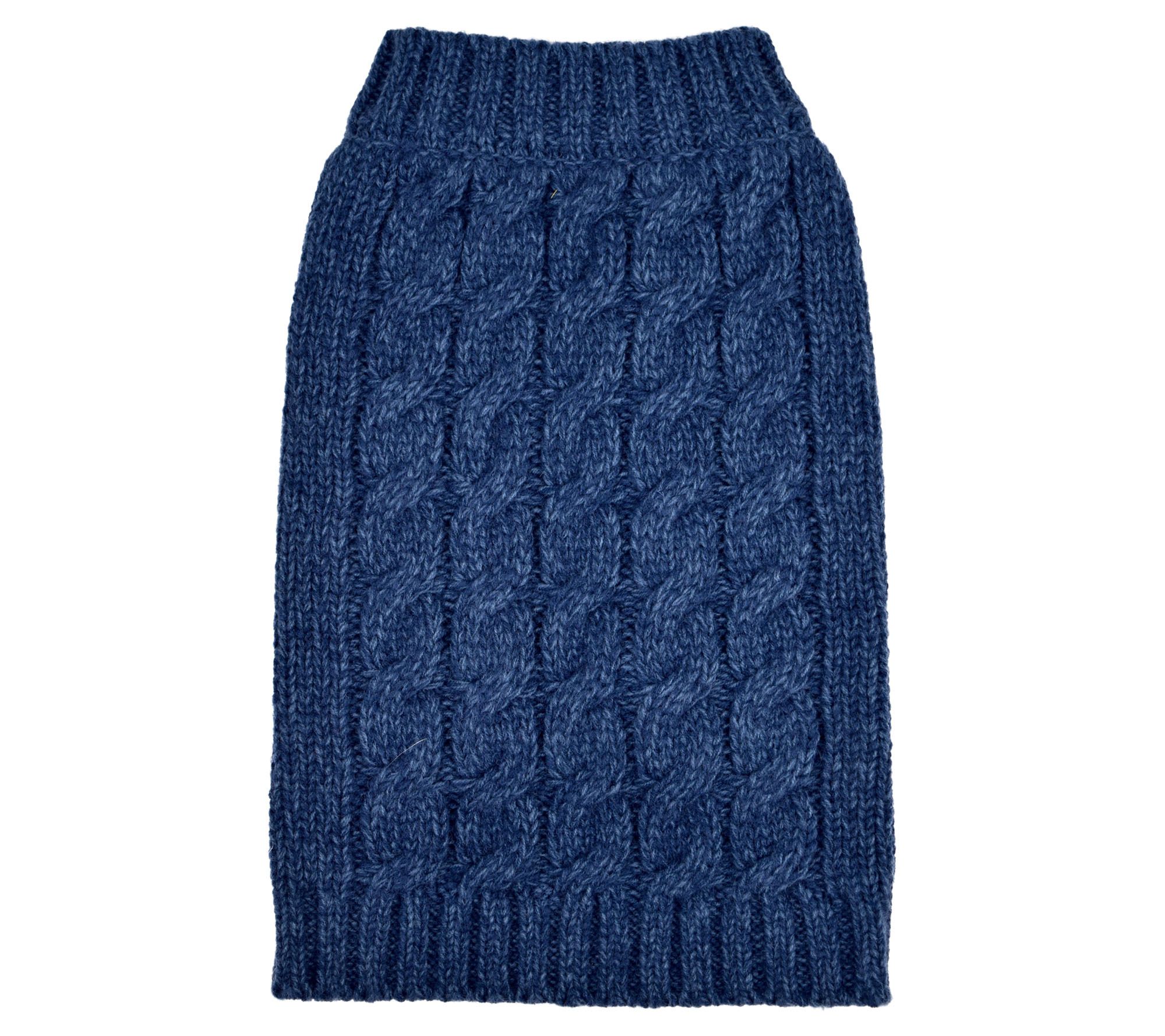 Martha Stewart Cable Knit Dog Sweater Qvc Com